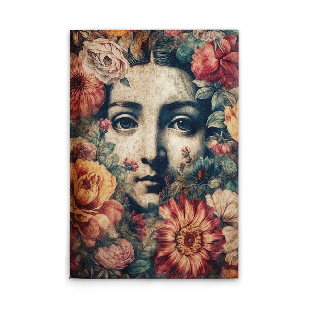 A.S. Création Leinwandbild »Blooming Mona Lisa - Wandbild Bunt Blau Keilrah günstig online kaufen