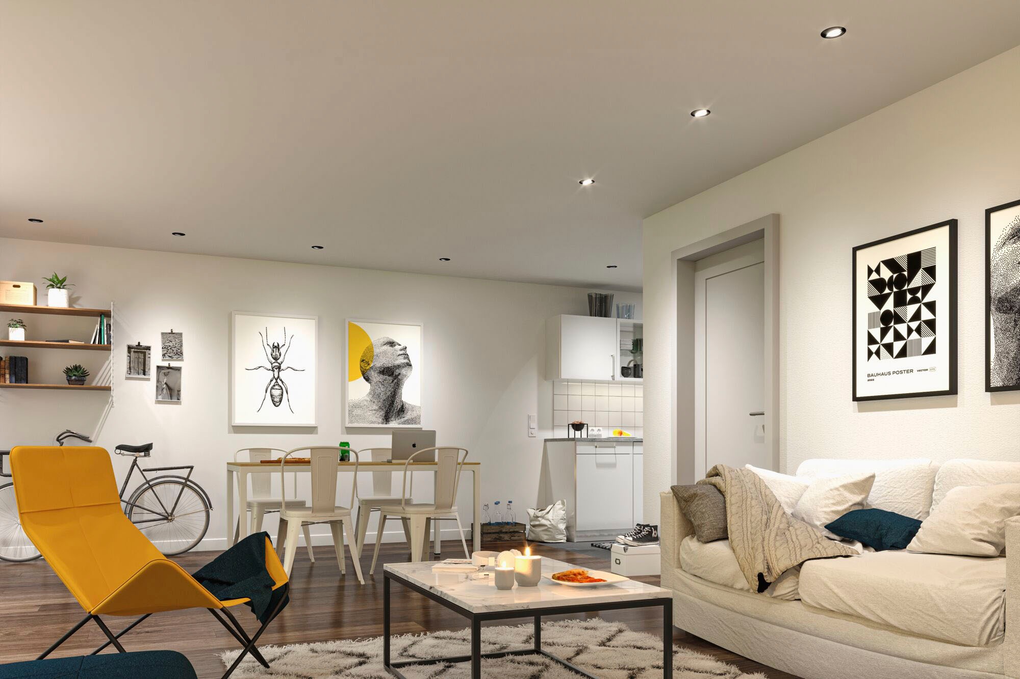 Paulmann LED Einbauleuchte »Base 3x430lm 230V«, 3 flammig, Zigbee Basisset günstig online kaufen