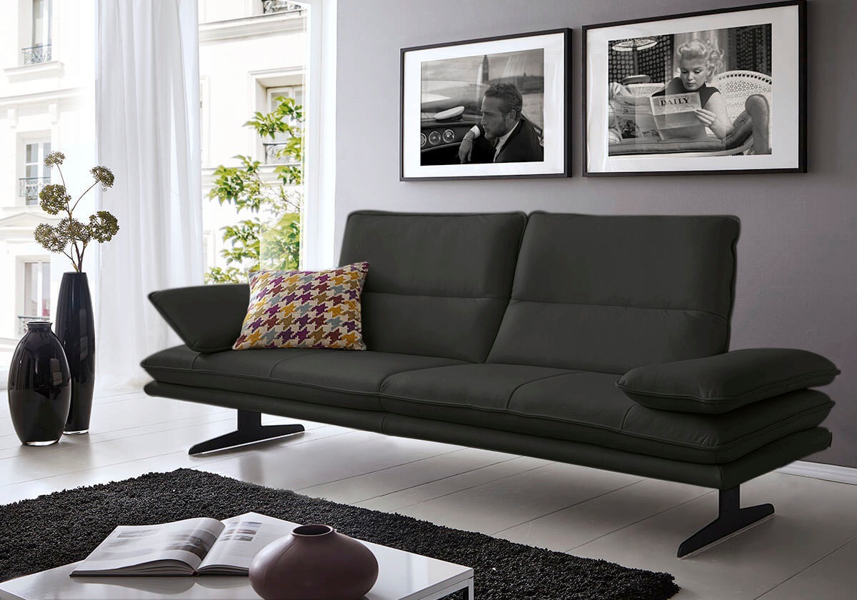 W.SCHILLIG 2,5-Sitzer »broadway, Designsofa mit tollem Sitzkomfort«, Sitztiefenverstellung, Kopfteil- & Seitenteilverstellung, Breite 216cm