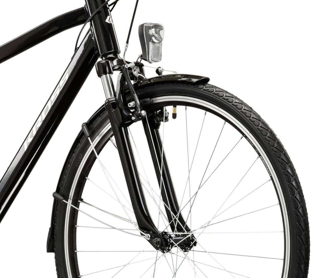 Kross Trekkingrad »Herren-Trekkingrad 28" Trans 1.0 Schwarz 21 Gänge« 21 Gang Shimano TOURNEY TY300 Schaltwerk Kettenschaltung