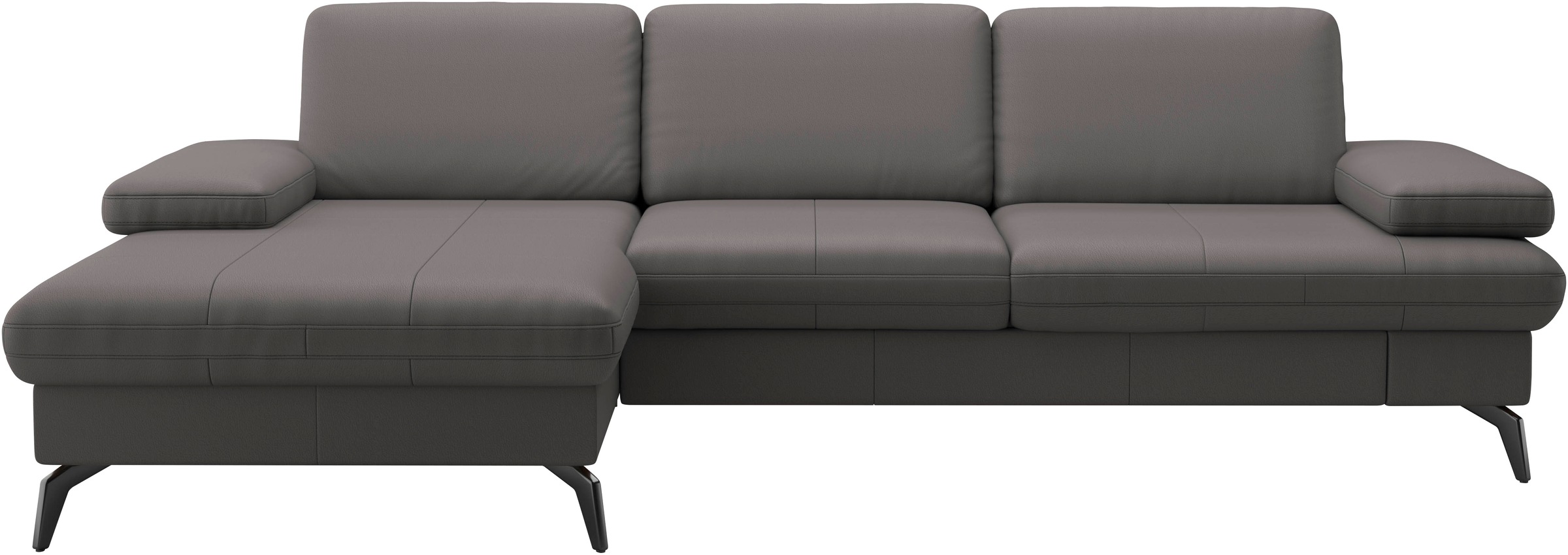 sit&more Ecksofa »Morris L-Form, inkl. Sitztiefenverstellung«, wahlweise mit Armteilverstellung, Bettfunktion & Bettkasten