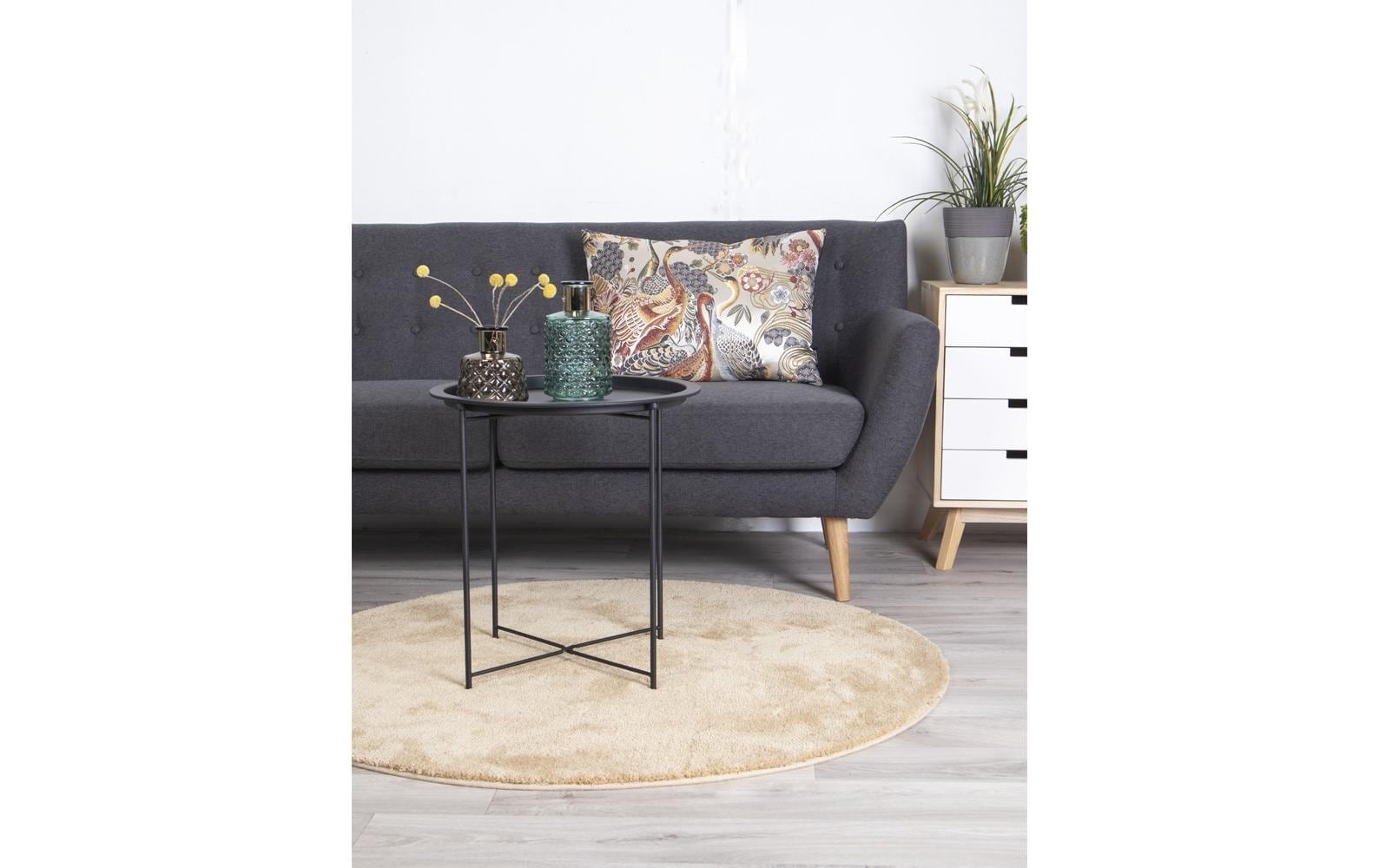 House Nordic Beistelltisch »House Nordic Beistelltisch Bastia 50.5 x 46.8 cm, Schwarz«