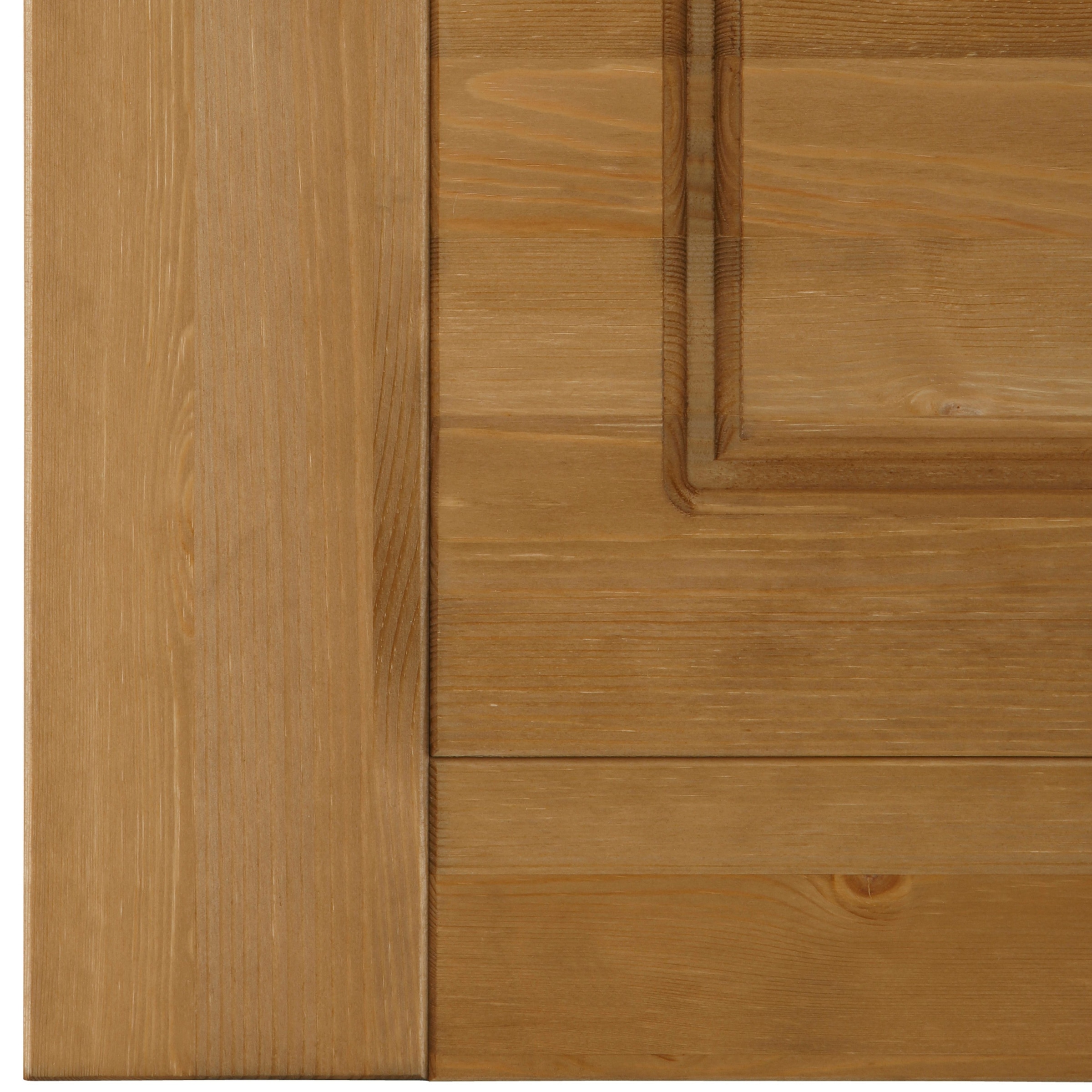 Home affaire Massivholzbett »Madrid, Landhausstil, hohe Belastbarkeit!«, (Breite/Belastbarkeit 180cm/220 KG, 160cm/200 KG, 90cm/=120 KG), aus FSC®-zertifizierter Kiefer, INKLUSIVE Rollrost, Kassettenoptik