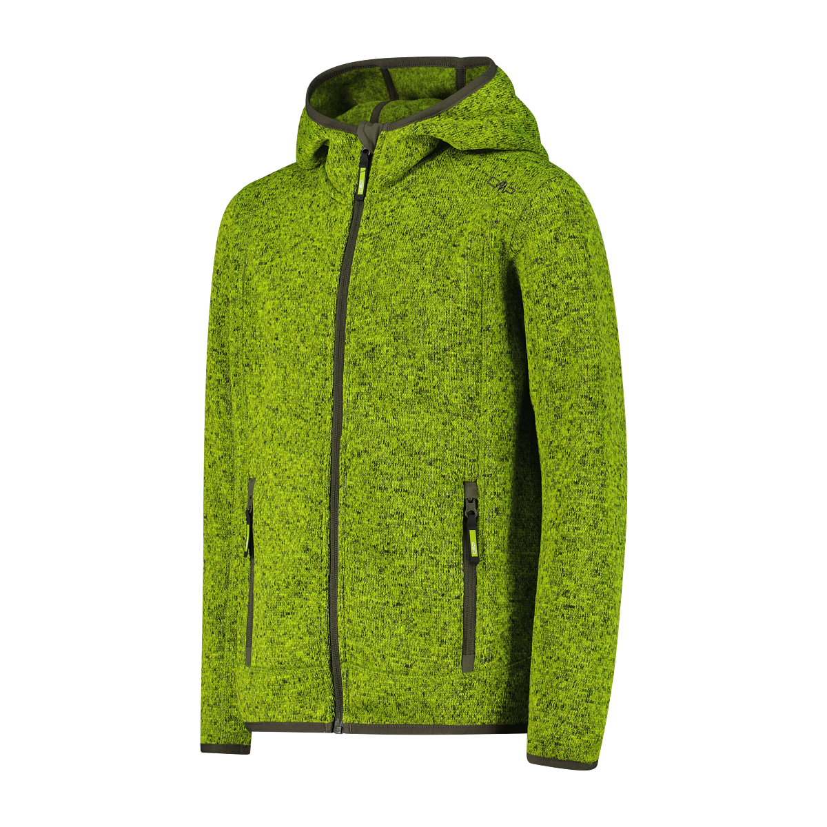 CMP Strickfleecejacke »KID JACKET FIXED HOOD« mit Kapuze wasserabweisend, windabweisend, mit Kapuze, wärmeisolierend