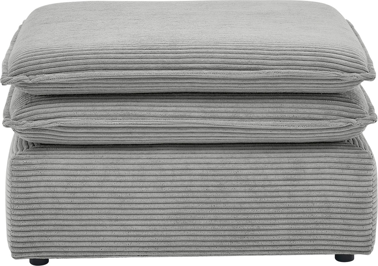 Home affaire Hocker »PIAGGE« Hochwertiger Cord, passend zum Sessel günstig online kaufen