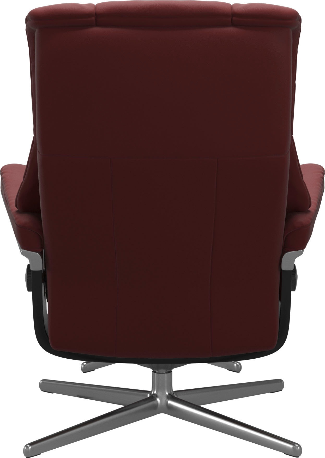 Stressless® Relaxsessel »Mayfair«, (Set, Relaxsessel mit Hocker), mit Hocker, mit Cross Base, Größe S, M & L, Holzakzent Schwarz