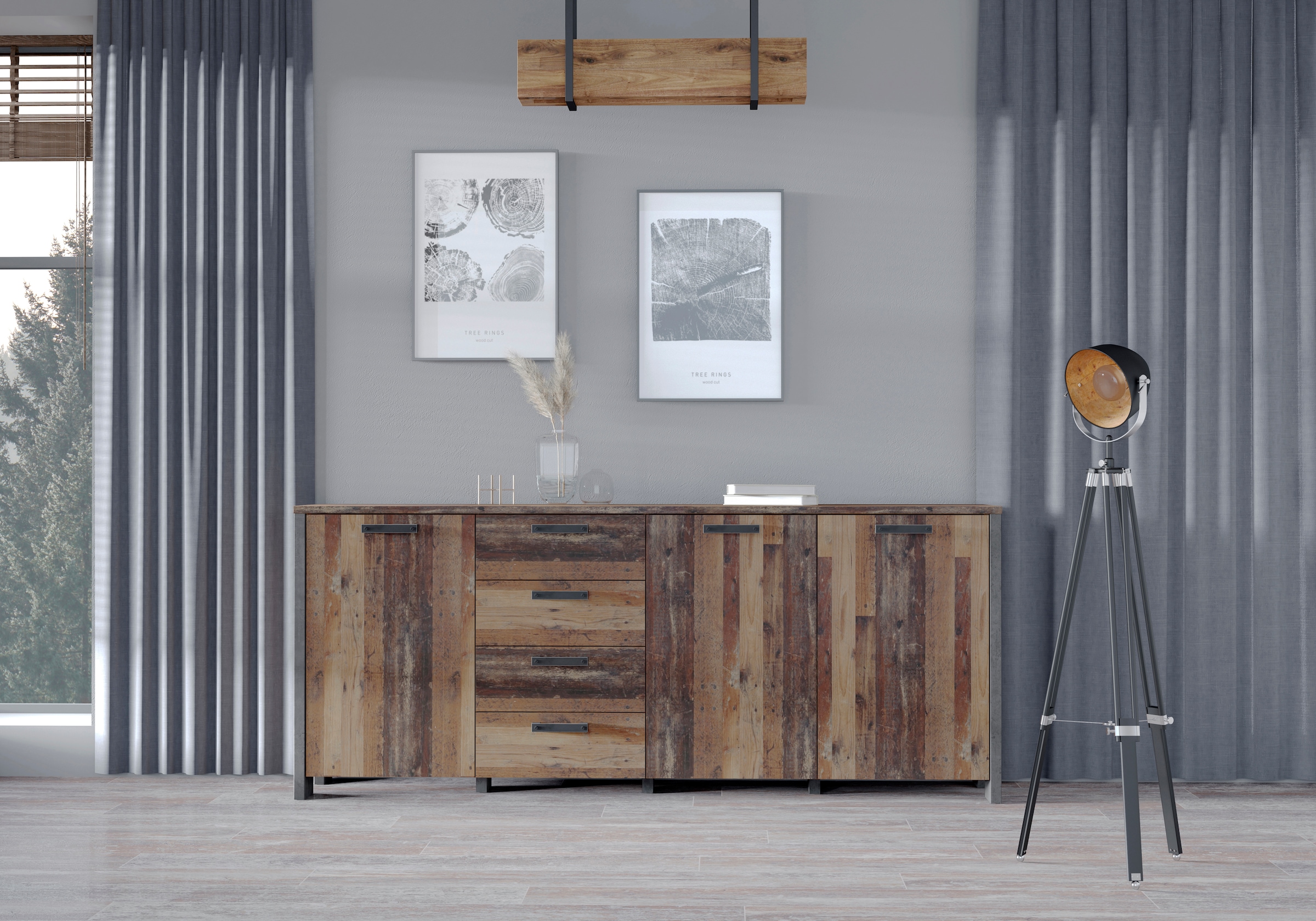 FORTE Sideboard »Clif«, Breite ca. 206 cm
