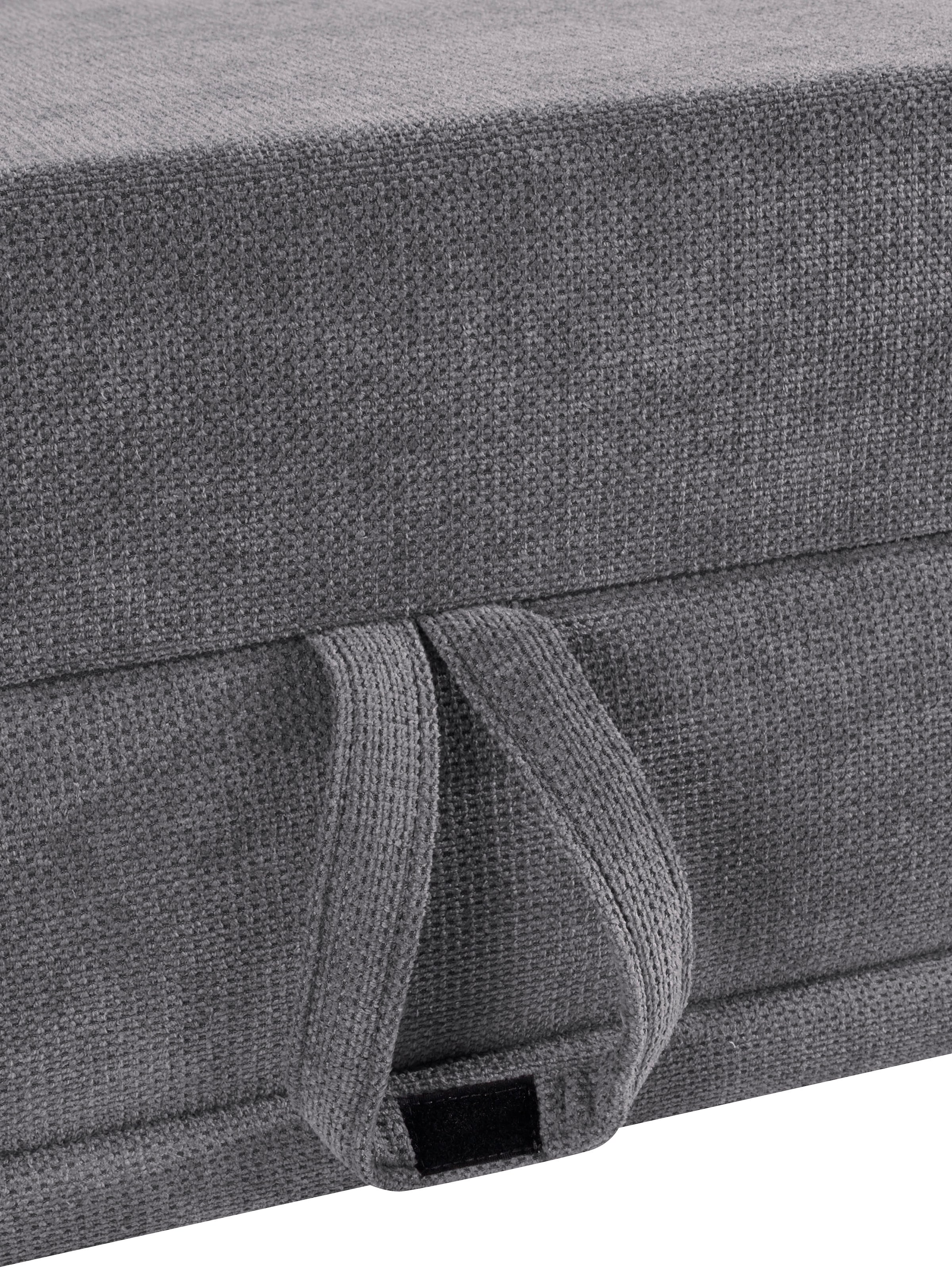 Places of Style Ecksofa Costello, mit Sitztiefenverstellung und Armlehnfunktion, incl. 3 Nierenkissen