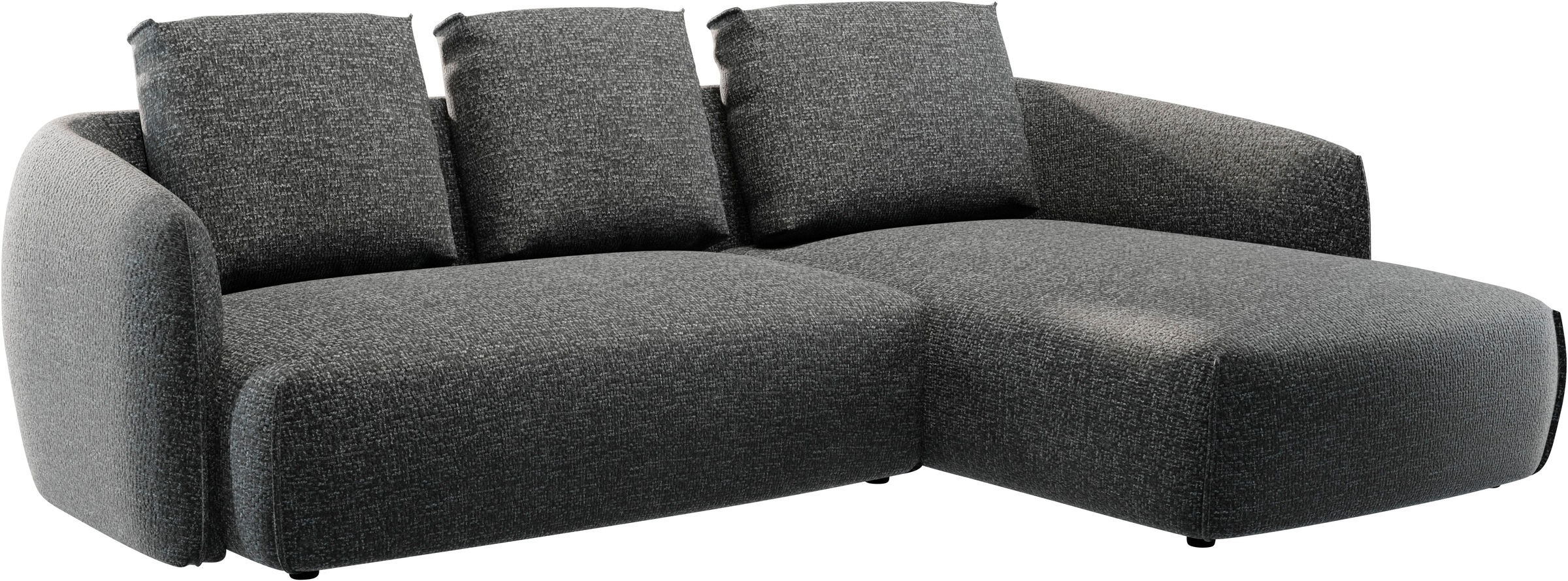 Guido Maria Kretschmer Home&Living Ecksofa »Shawn Designsofa mit elegant geschwungen Armlehnen, L-Form«, bequem, organischer Form, mit hochwertigem Bezug