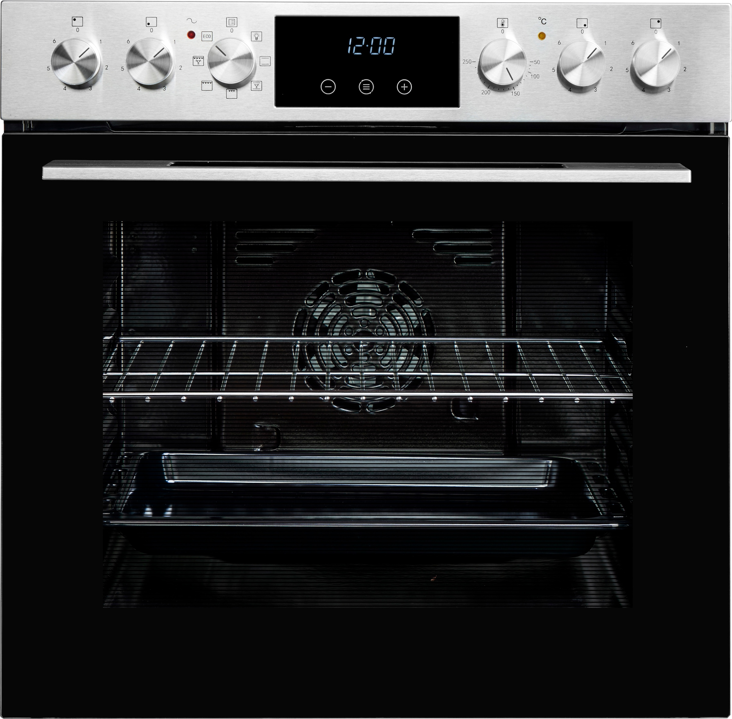 Hanseatic Elektro-Herd-Set »HBCO707A+HC46060CN«, Display: Die Zeit immer im Blick haben