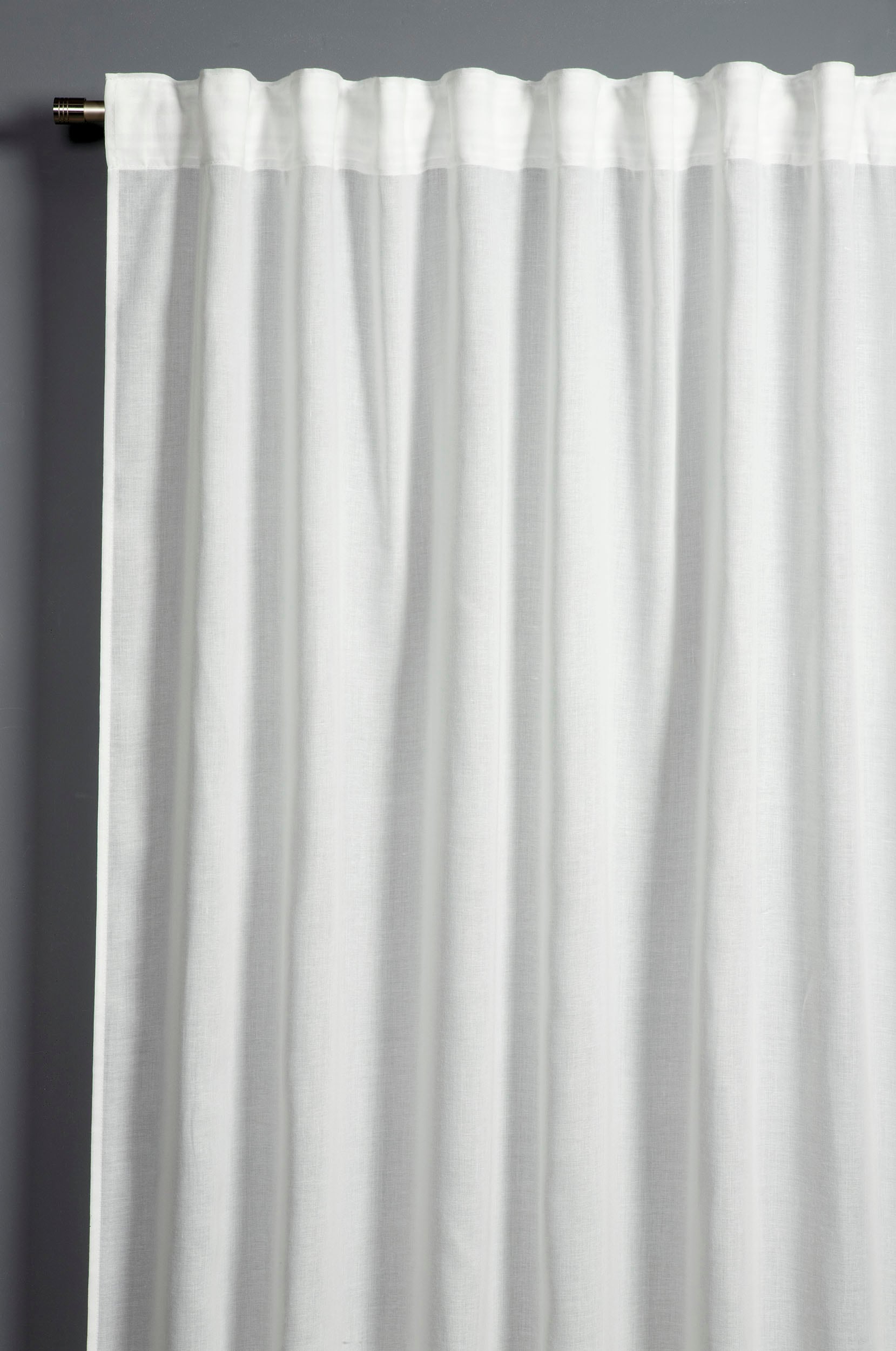 GARDINIA Gardine »GRS Schal Zen Silence mit Gardinenband«, (1 St.), blickdicht, Kunststoff, Stoff aus 50 % recyceltes Polyester