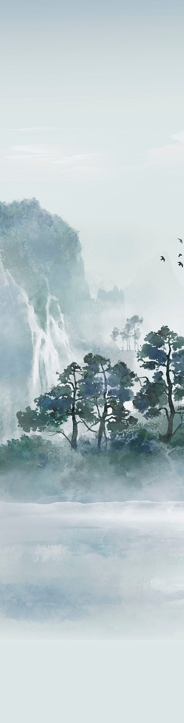 HOME WOHNIDEEN Schiebegardine »VITNAM« Paneelwagen 6 Stk. tlg. Schiebewand Seidenoptik, SET, Digitaldruck