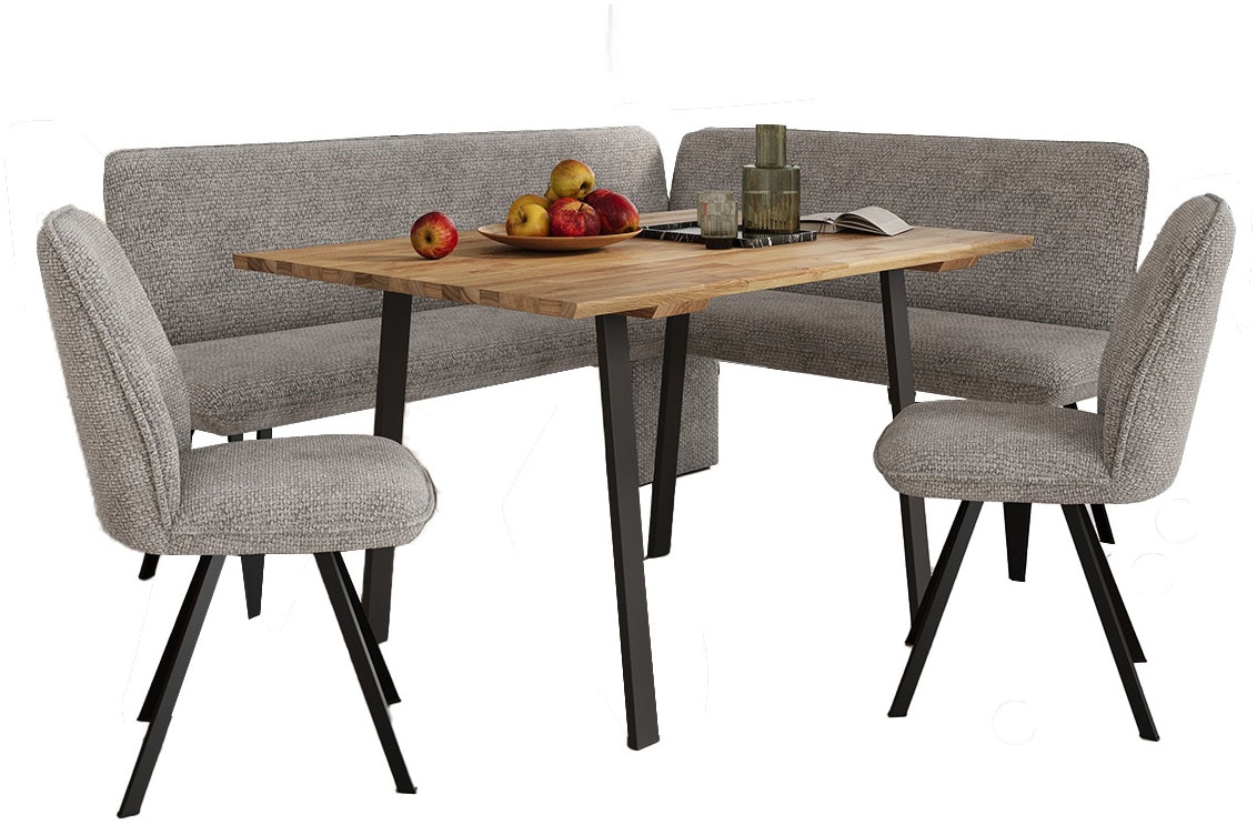 Eckbankgruppe OTTO HOME "Mily Essecke, Sitzgruppe, Eckbankgruppe, Küchenbankgruppe", grau (taupe grau, schwarz), B:205cm H:89cm T:164cm