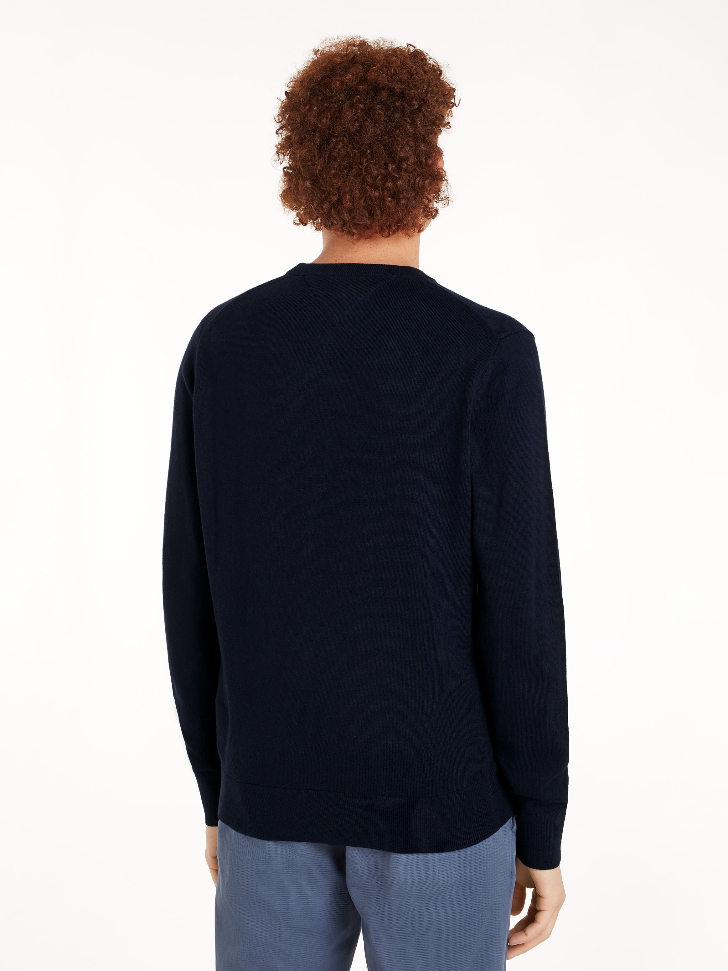 Tommy Hilfiger Rundhalspullover »PIMA ORG CTN CASHMERE CREW NECK«