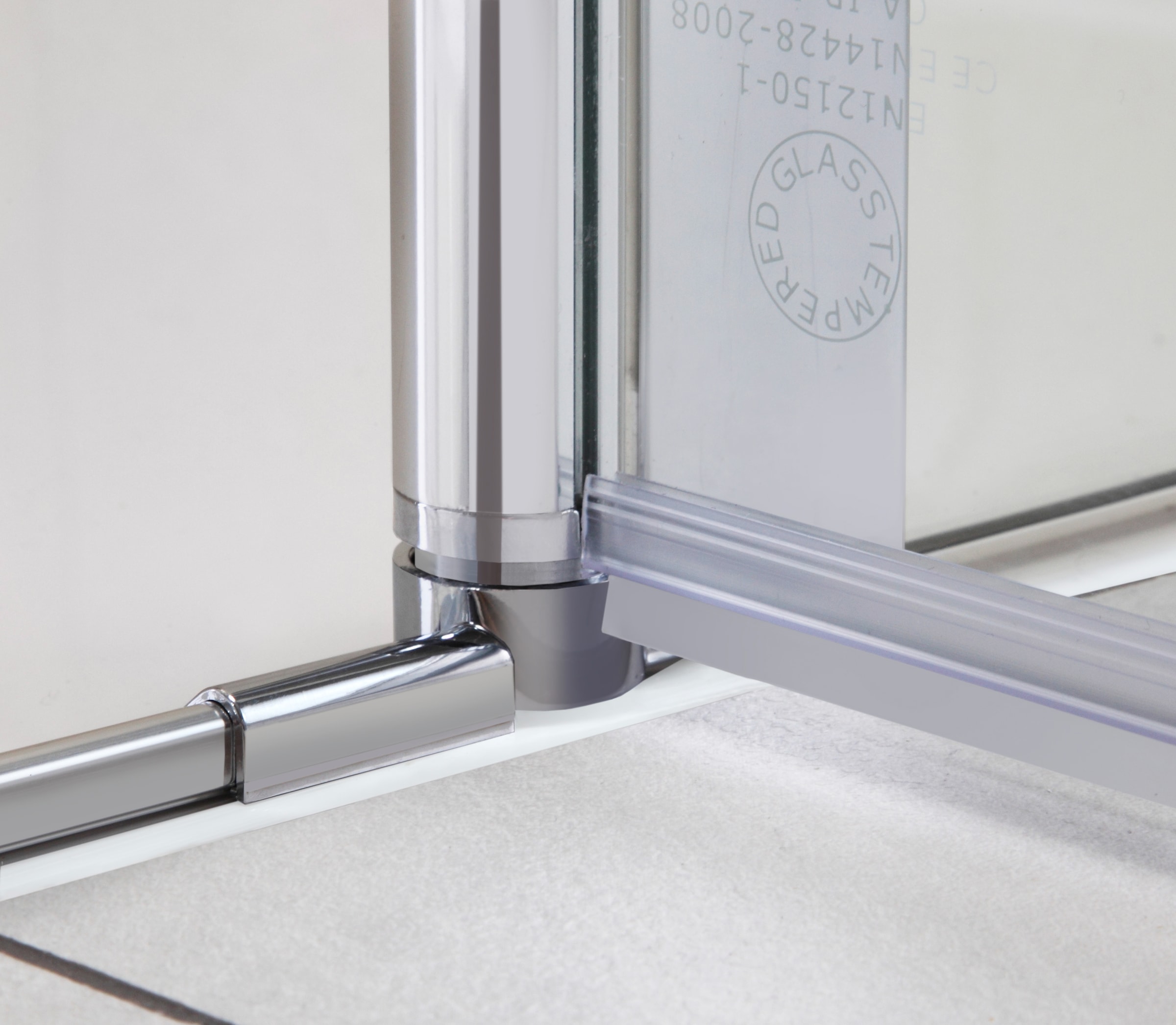 welltime Eckdusche »Florenz 4.2«, Hebe-Senk-Mechanismus, barrierefrei einbaubar, mit Drehtüren