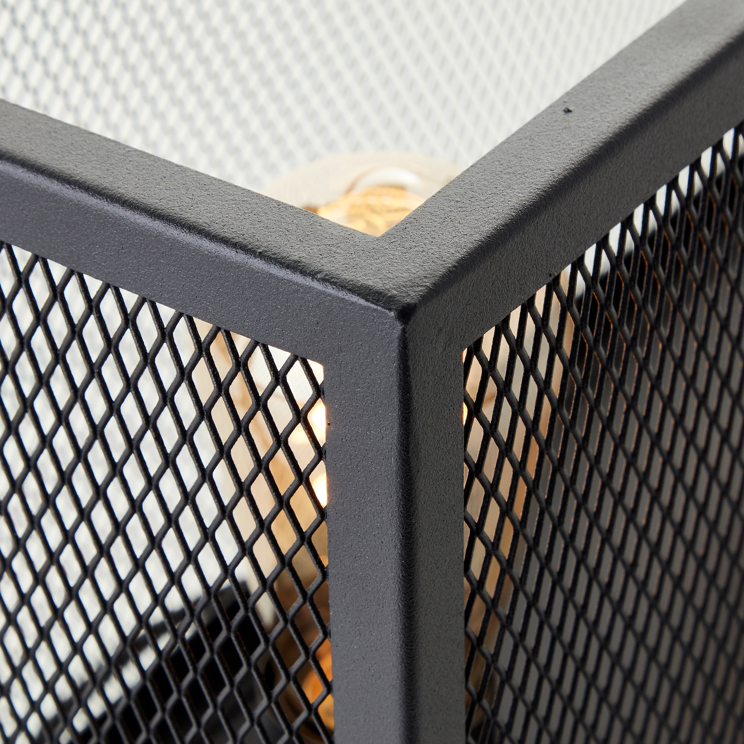 Brilliant Tischleuchte »Maze«, 2 flammig, Leuchtmittel E27 | ohne Leuchtmittel, 26 x 15 x 40 cm, 2 x E27, Metall, schwarz korund