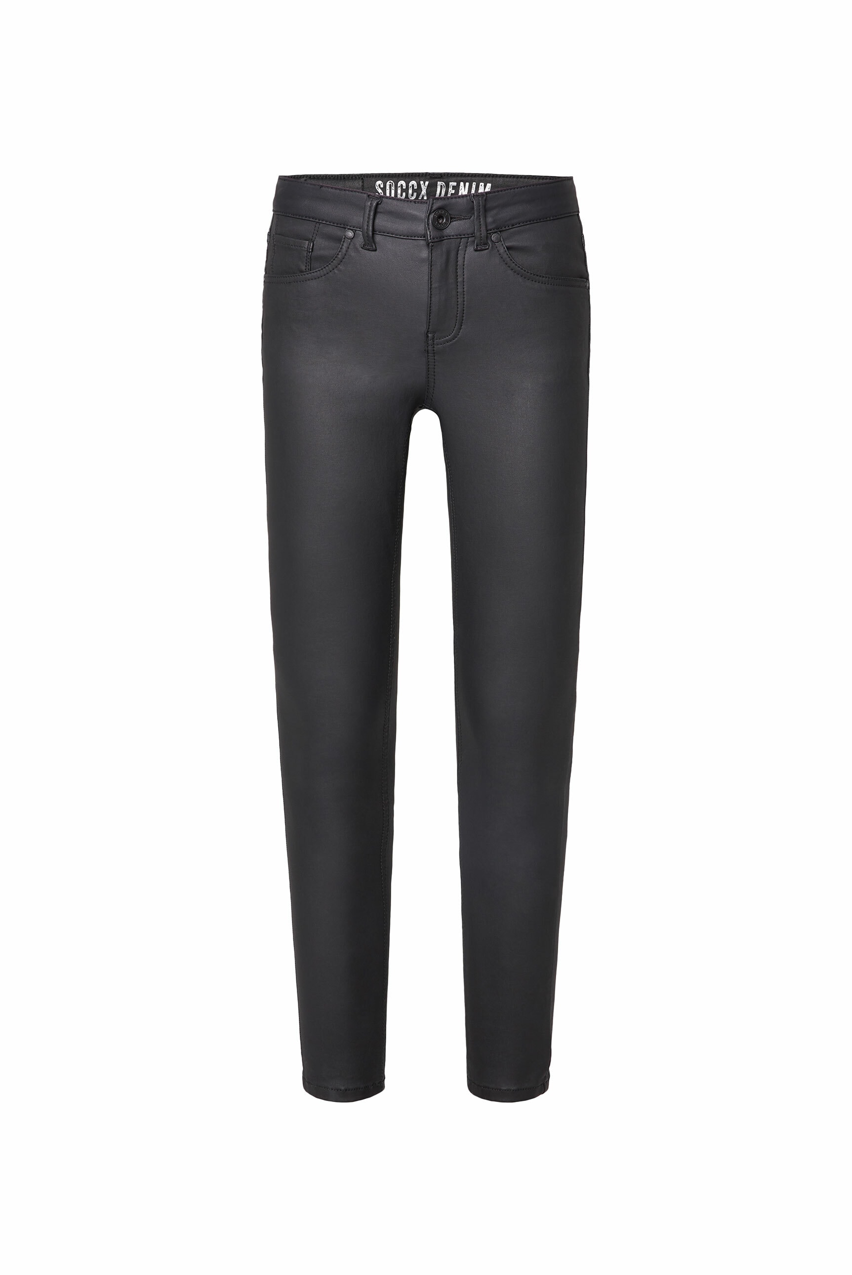 SOCCX Slim-fit-Jeans, in coolem Leder-Look