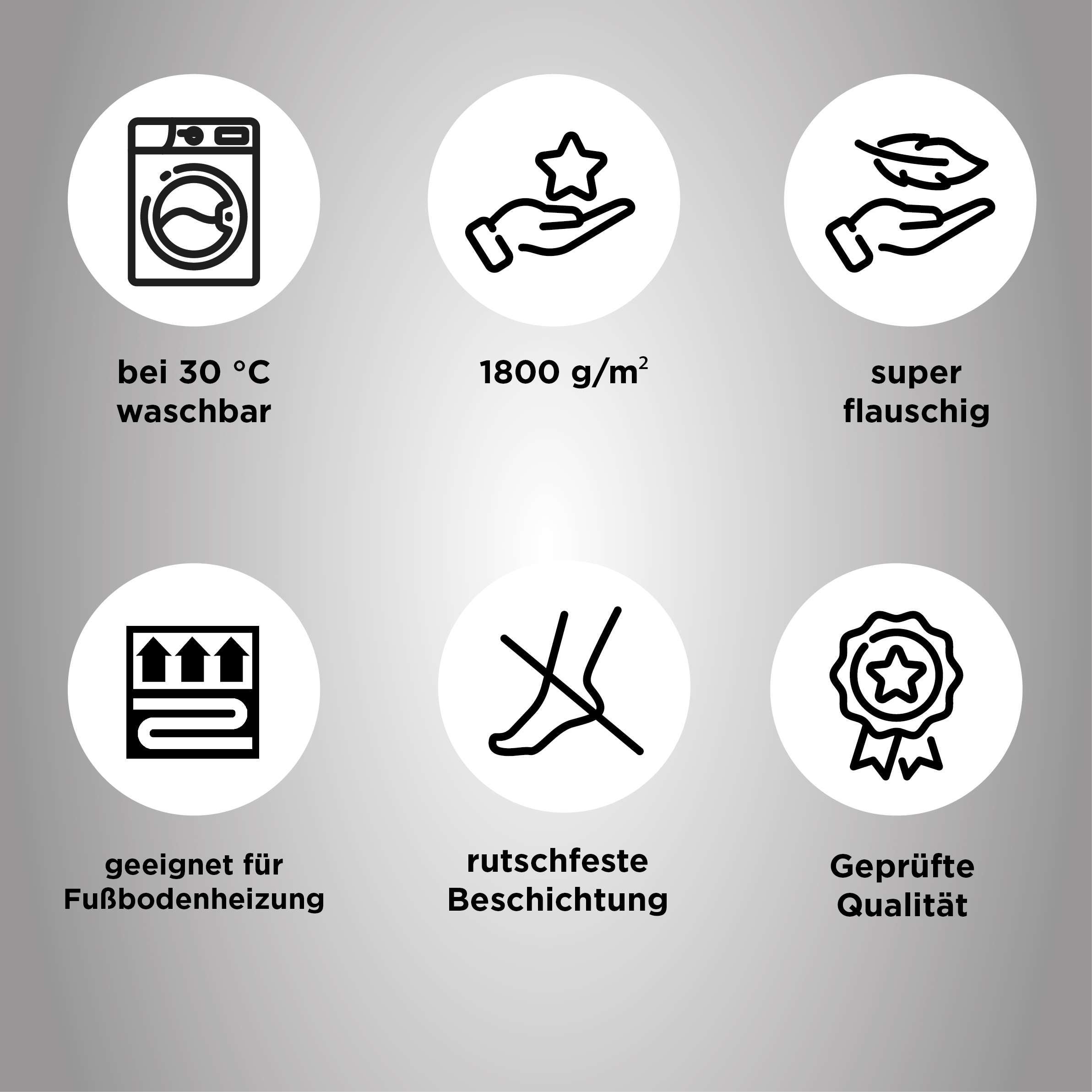 Dyckhoff Badematte »Siena«, rutschhemmend beschichtet, fußbodenheizungsgeeignet