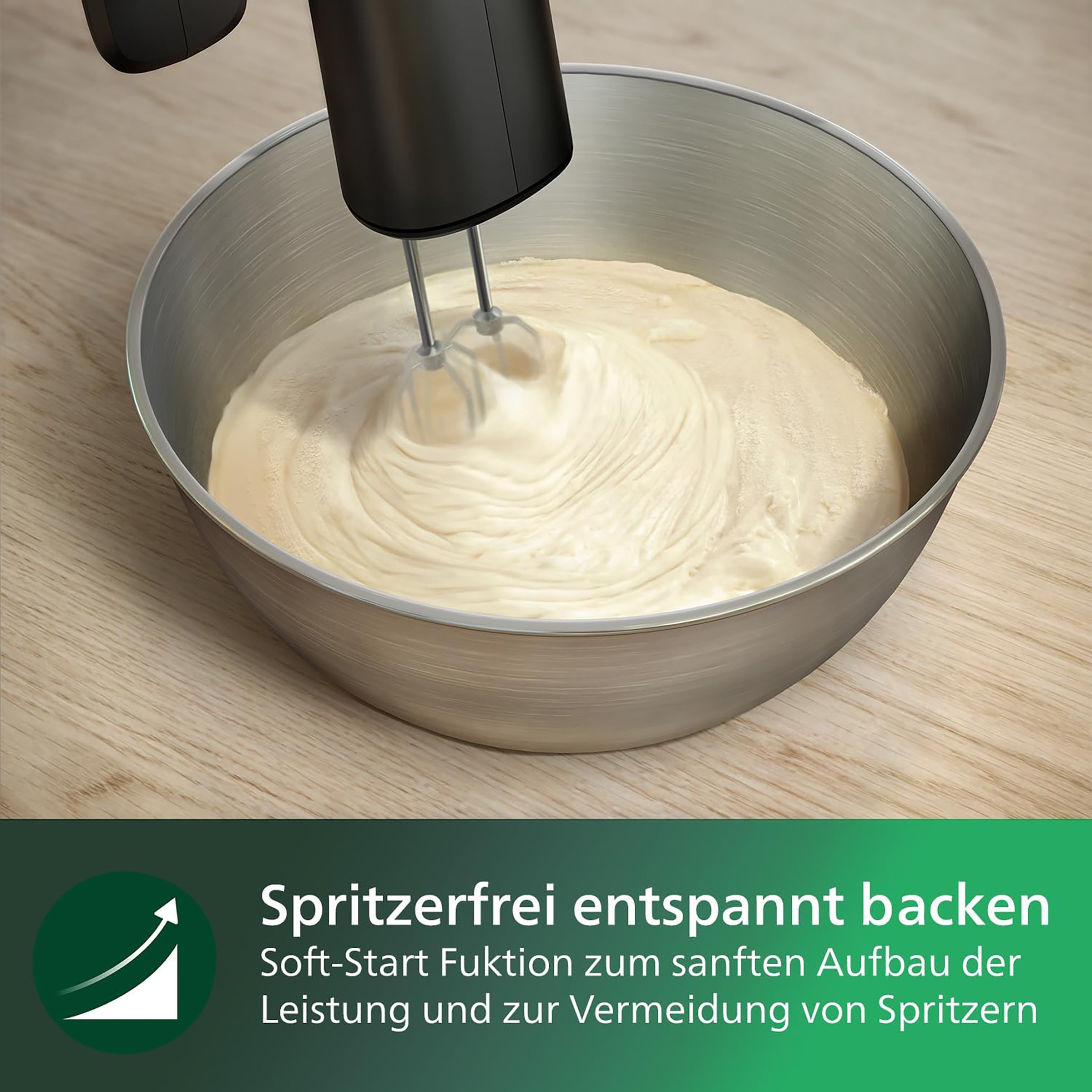 Philips Handmixer »HR3781/10 5000 Series«, 500 W, mit Anti-Spritz-Design und Becher zur intelligenten Aufbewahrung