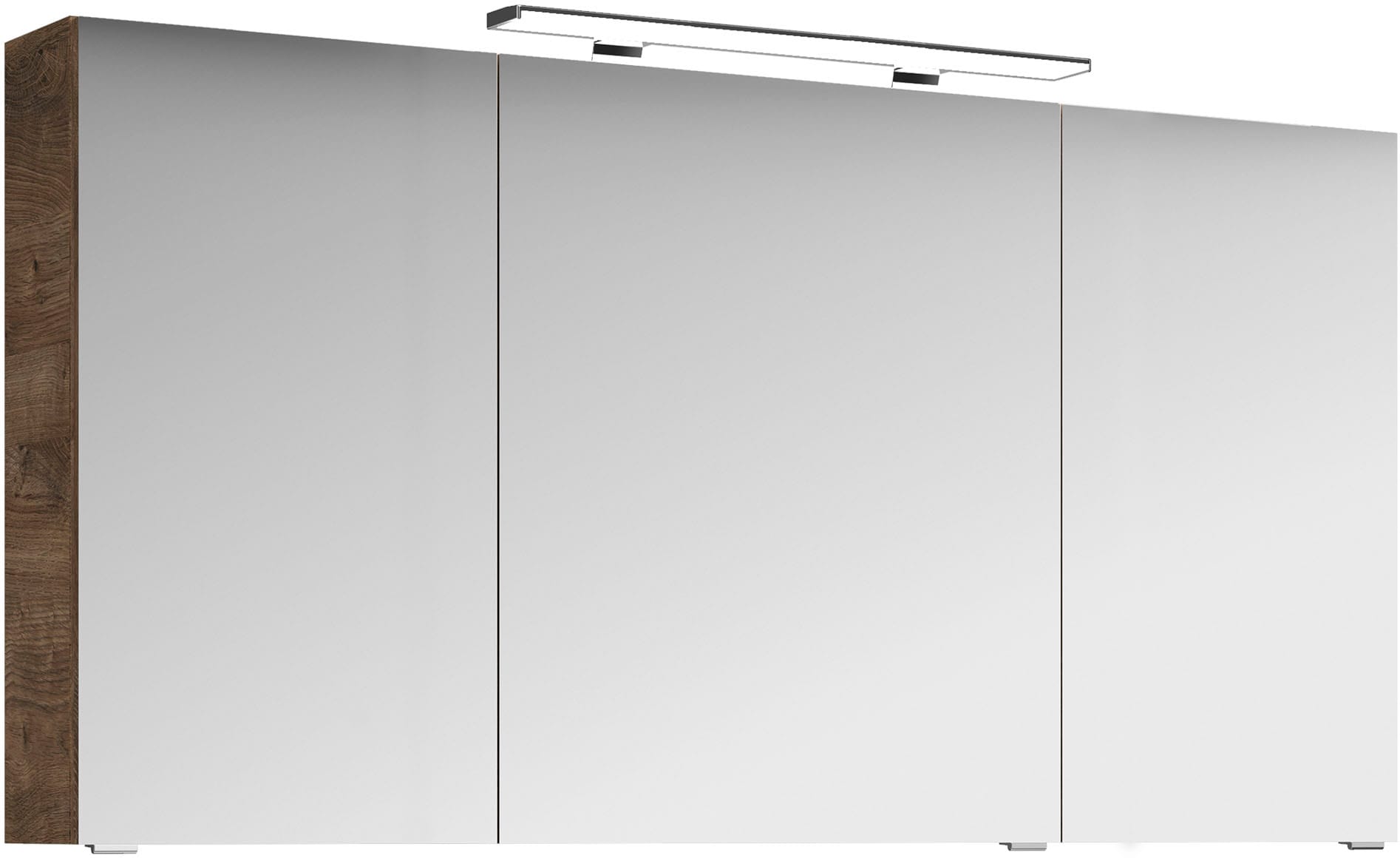 Saphir Badmöbel-Set »Serie 4010 2-teilig Keramik-Waschtisch mit LED-Spiegelschrank«, (Set), Badezimmer Set 144 cm breit, inkl. Türdämpfer, 5 Türen, 2 Schubladen