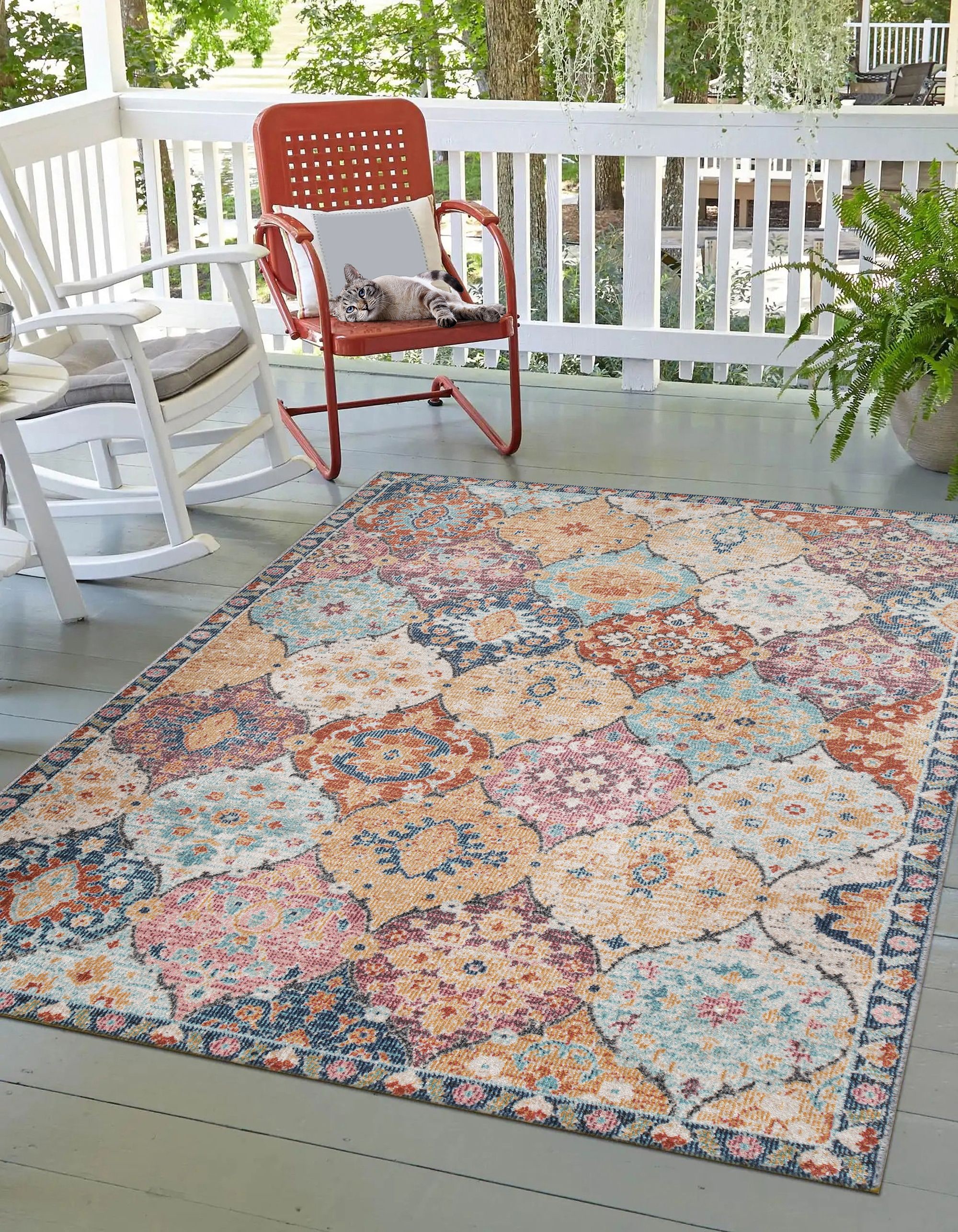 the carpet Teppich »Palma«, rechteckig, 4 mm Höhe, Outdoor moderner robuster In und Outdoor Teppich