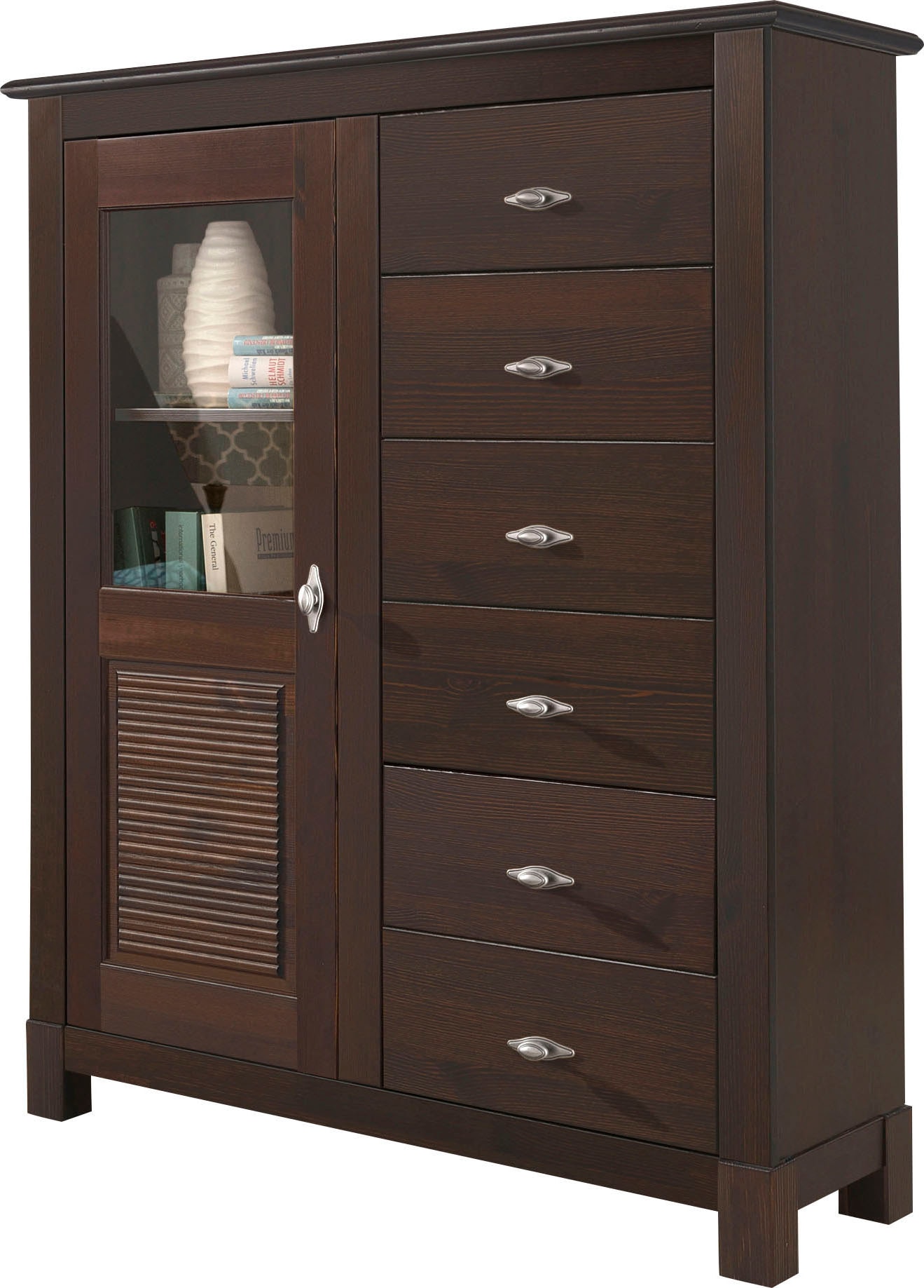 Home affaire Highboard »Rauna«, Vitrine, Breite 103 cm, FSC®-zertifiziertes günstig online kaufen