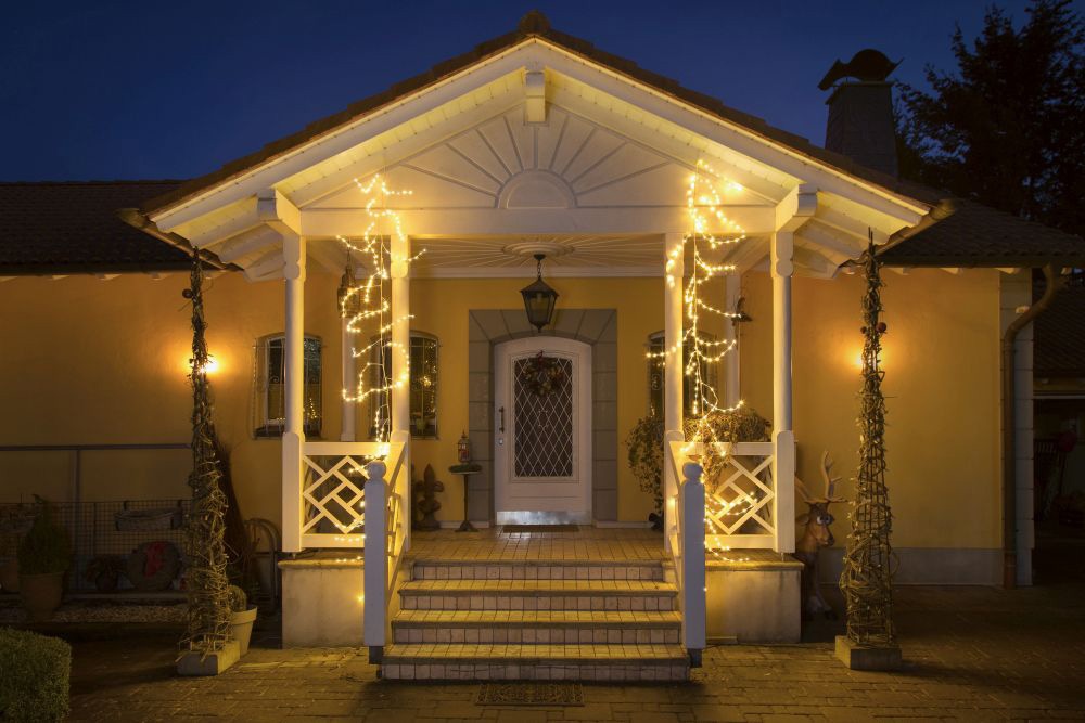 KONSTSMIDE LED-Lichterkette »Weihnachtsdeko aussen«, variabel als Lichterkranz/Lichtergirlande, 240 warmweiße Dioden