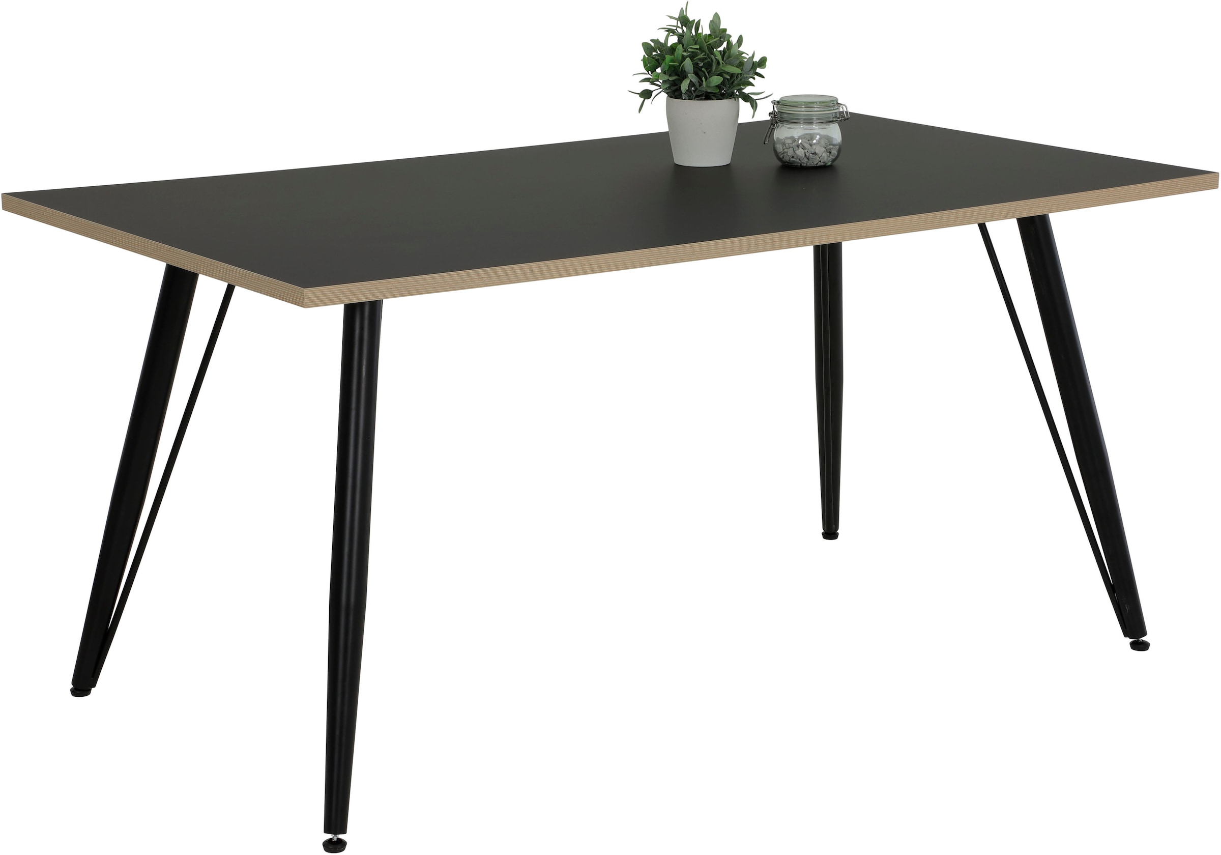 2. Bild von HELA Esstisch, Multiplex Optik, Breite 160 cm