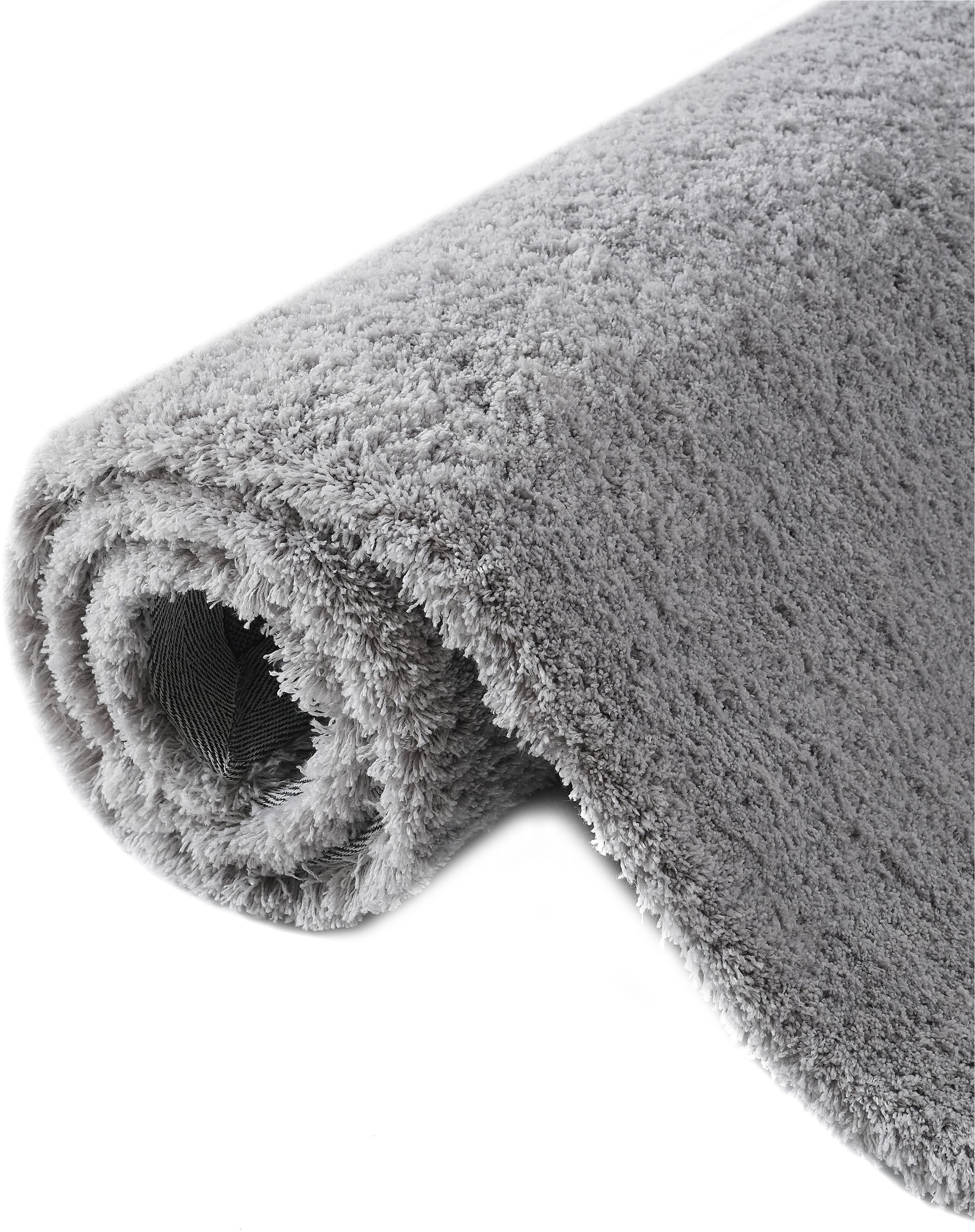my home Hochflor-Teppich »Microfaser Teppich Magong, besonders weich, sehr feiner Flor«, rechteckig, 25 mm Höhe, uni, Wohnzimmer, Schlafzimmer, Kinderzimmer, auch rund und als Läufer