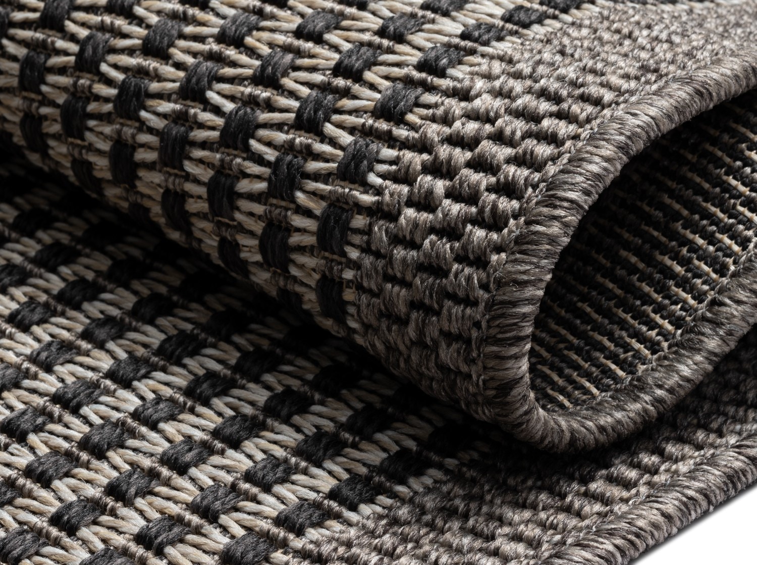 Myflair Möbel & Accessoires Teppich »Natura Lagerräumung«, rechteckig, 6 mm Höhe, Uni Farben, mit Bordüre, Outdoor geeignet, Balkon, Terrasse