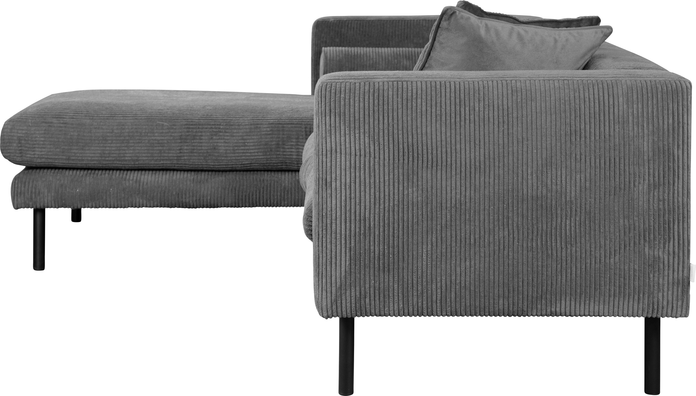 Guido Maria Kretschmer Home&Living Ecksofa »Lillibeth L-Form Designsofa, Maße B/T/H: 240/173/83 cm«, Zierkissen als Wendekissen, in Samtoptik oder Cord