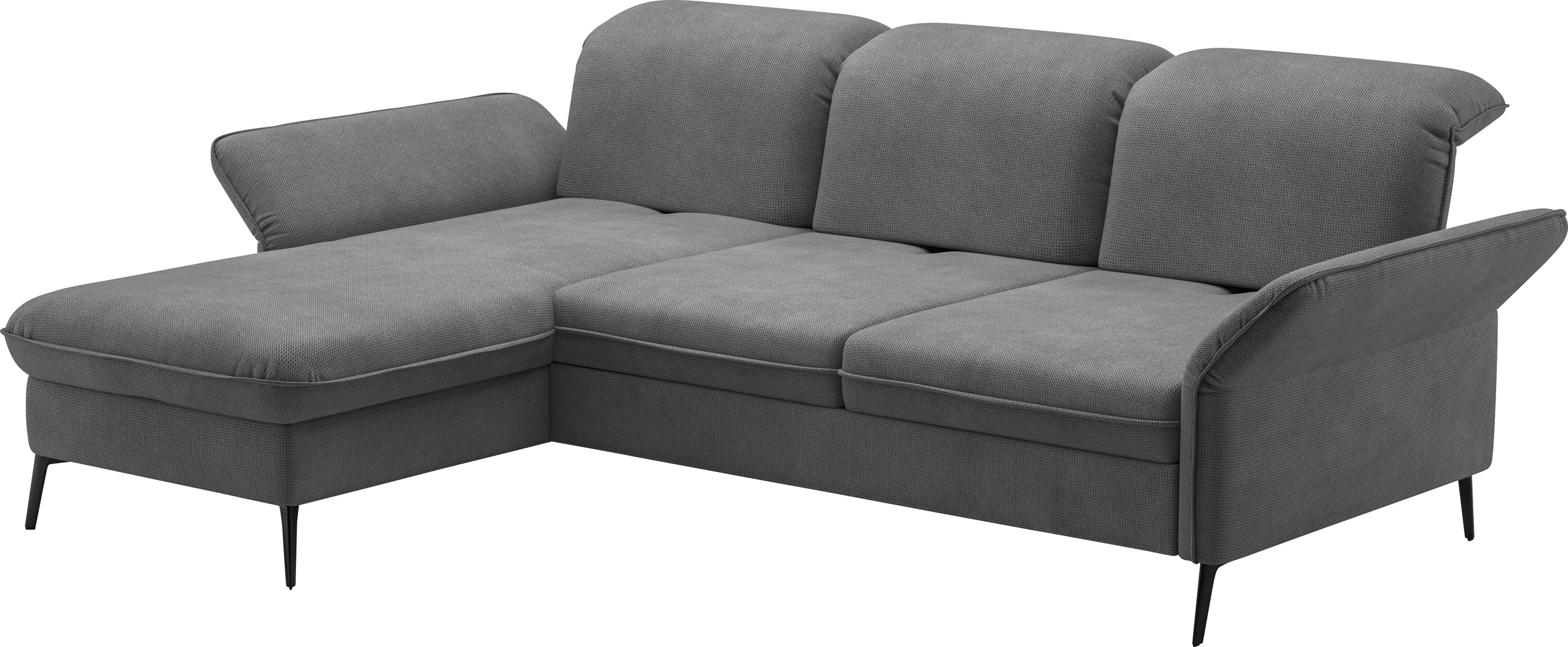 sit&more Ecksofa »Emely, inkl. Sitztiefenverstellung«, wahlweise mit Bettfunktion,Bettkasten,Kopf- & Armteilverstellung