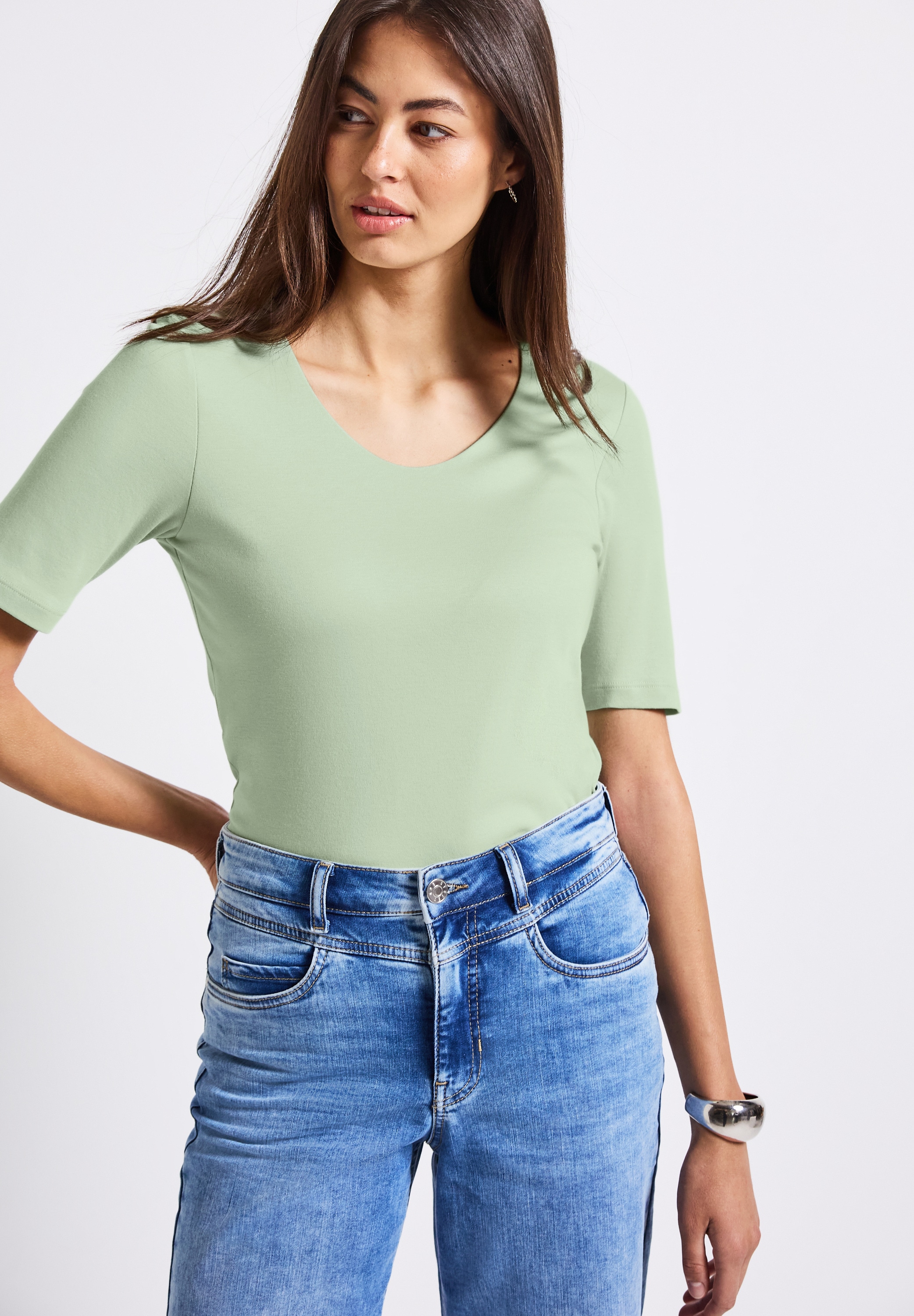 STREET ONE T-Shirt »Style Palmira«, im neuen Style Palmira