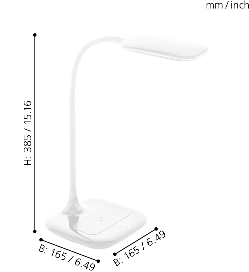 EGLO Tischleuchte »MASSERIE«, 1 flammig, Leuchtmittel LED-Board   LED fest günstig online kaufen