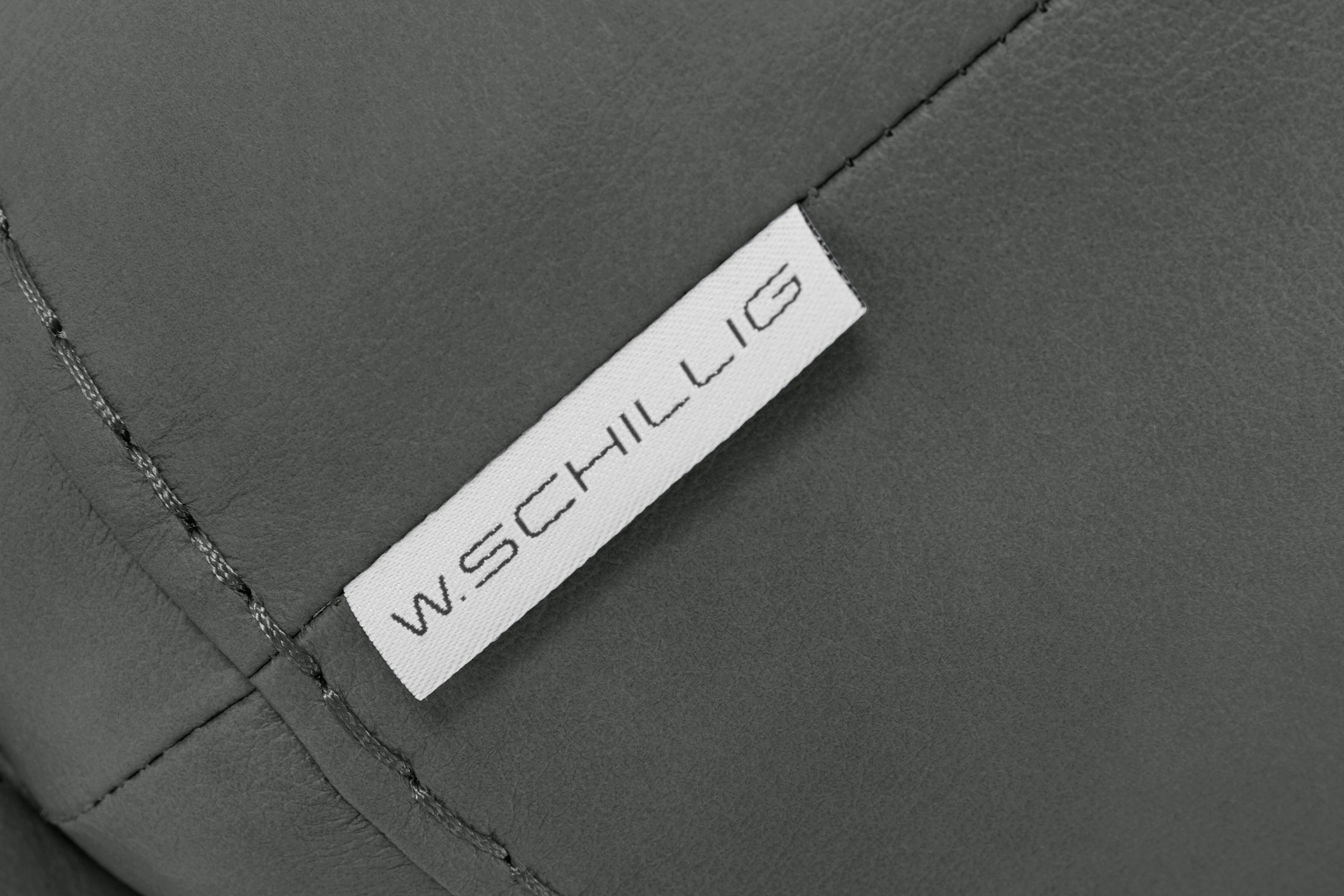 W.SCHILLIG Hocker »montanaa«, mit Metallfüßen in Silber matt, Breite 71 cm