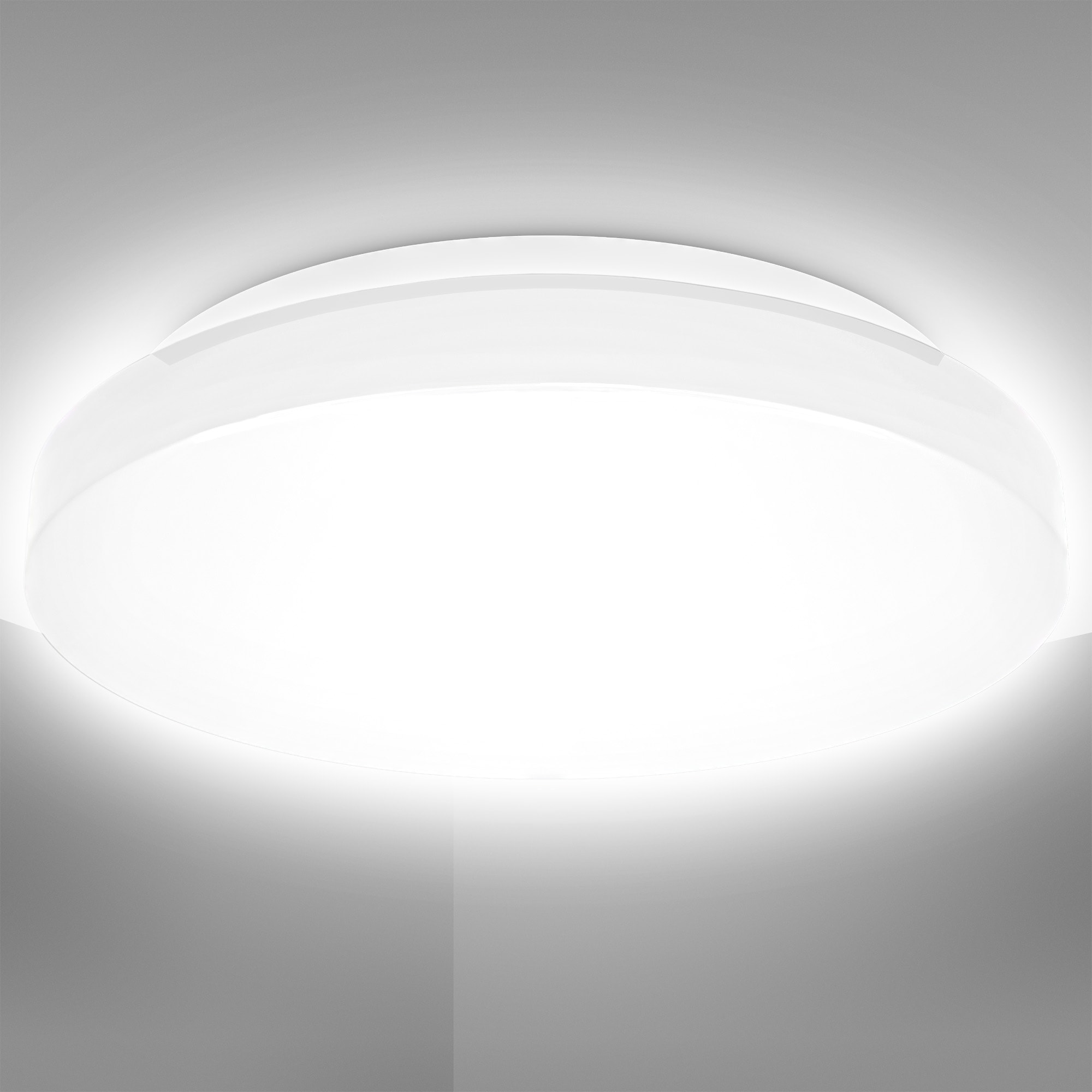 LED Spritzwasserschutz, Ø22cm »BK_DB1295 Badlampe, 4.000K neutralweißes 900Lm, 1 Bad-Deckenleuchte, IP44, Licht«, 10W, B.K.Licht bestellen flammig-flammig, Deckenleuchte LED online