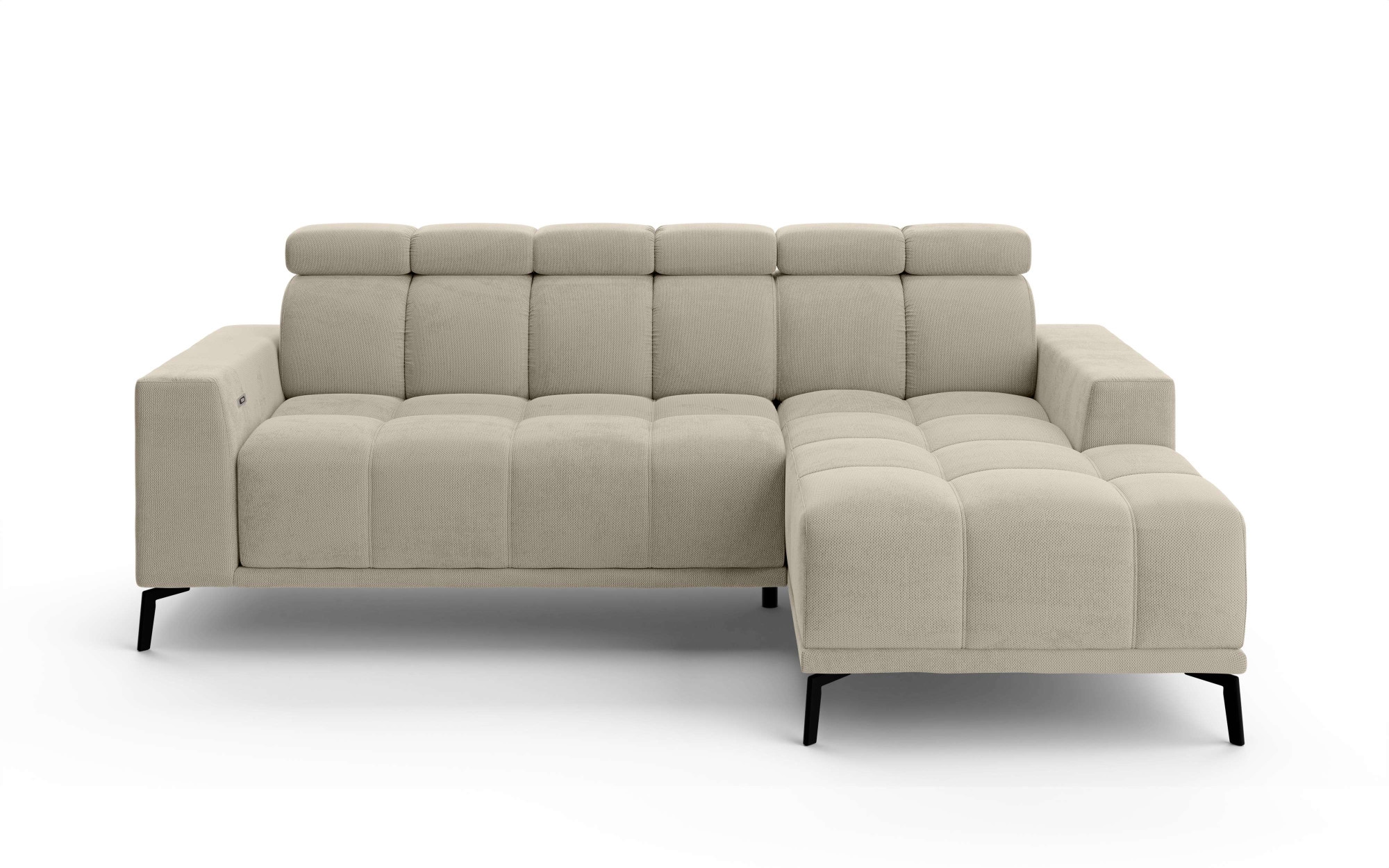 Home affaire Ecksofa »CAZIE , Designsofa, L-Form, trendige Bubble-Optik,« L-Form mit Wellenunterfederung, Recamiere rechts/links bestellbar