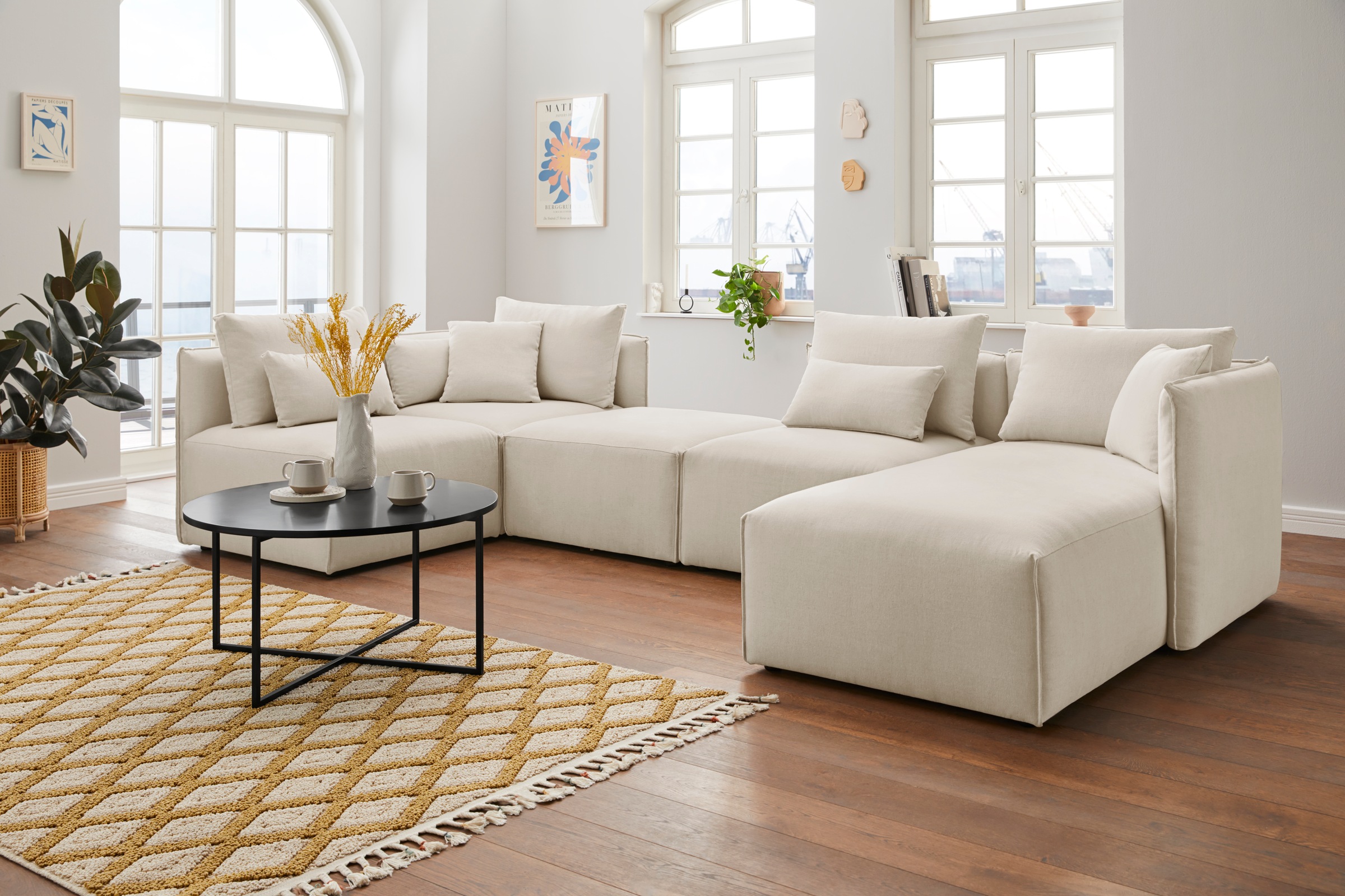 OTTO home Wohnlandschaft »Nöre U-Form« 5 Teile, in vielen Bezugsqualitäten günstig online kaufen