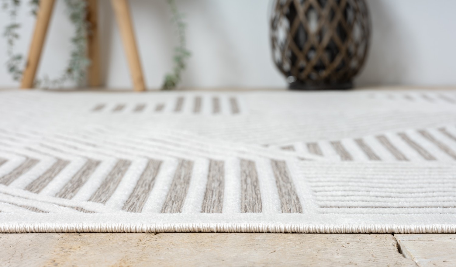 Myflair Möbel & Accessoires Teppich »Vill Lagerräumung«, rechteckig, 8 mm Höhe, modernes Design, Hoch-Tief Effekt, Outdoor geeignet, Balkon, Terrasse