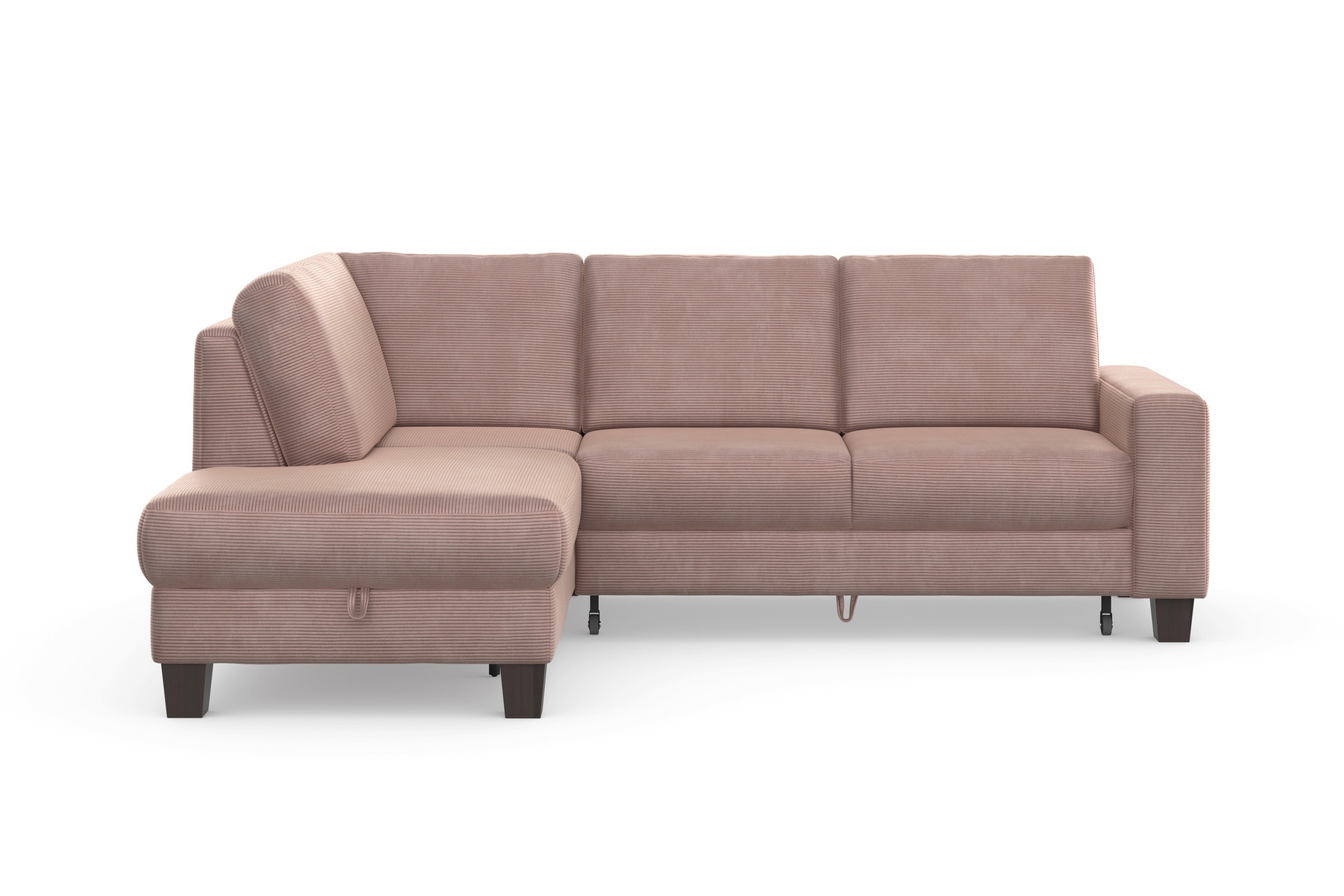 Home affaire Ecksofa »Summer L-Form«, mit Ottomane, mit oder ohne Bettfunktion und Bettkasten, Cord-Bezug