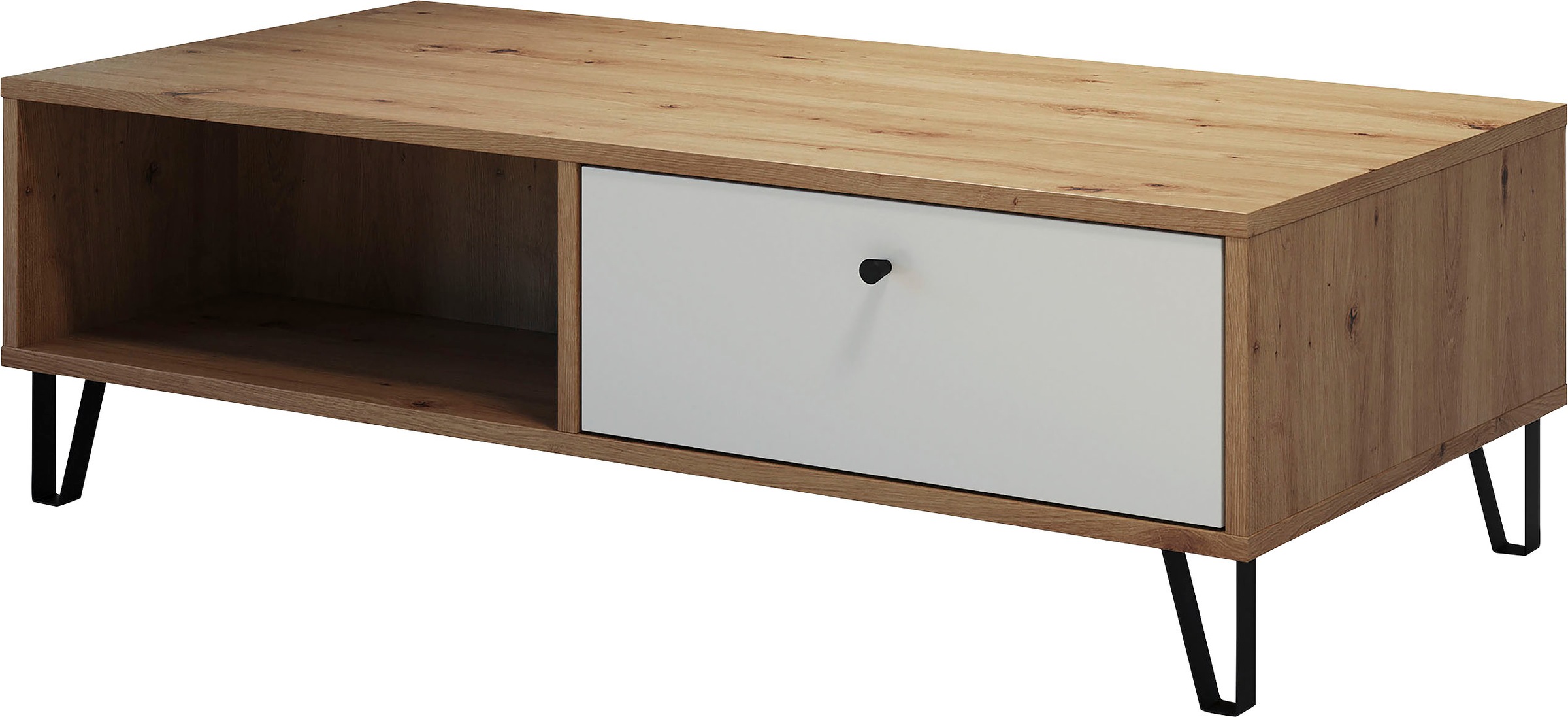 Places of Style Couchtisch »Tarragona«, Sofatisch mit 2 Ablagen und 2 Schub günstig online kaufen