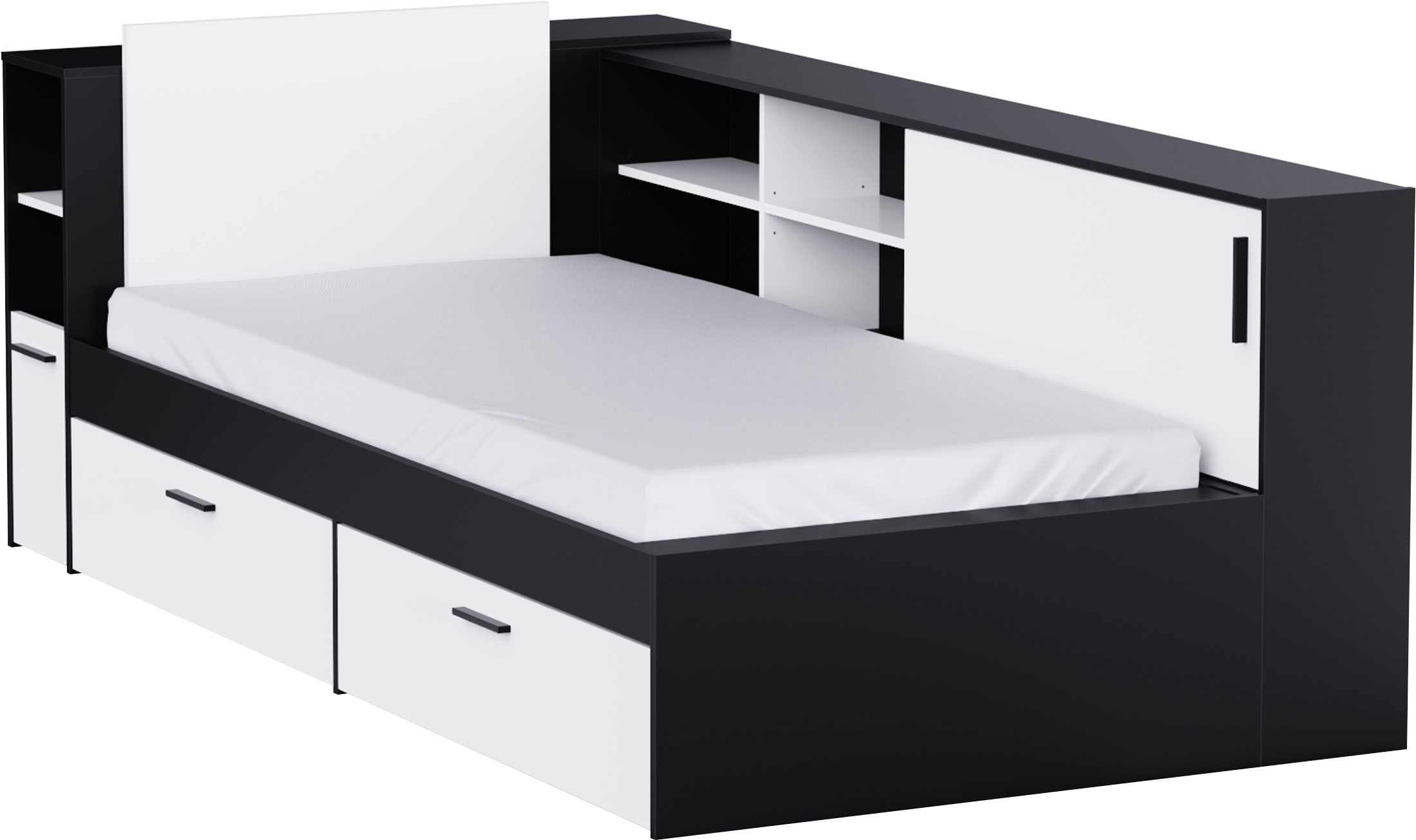 Demeyere GROUP Stauraumbett »DREAMPAD Bett 90x190/200 mit Ablage«