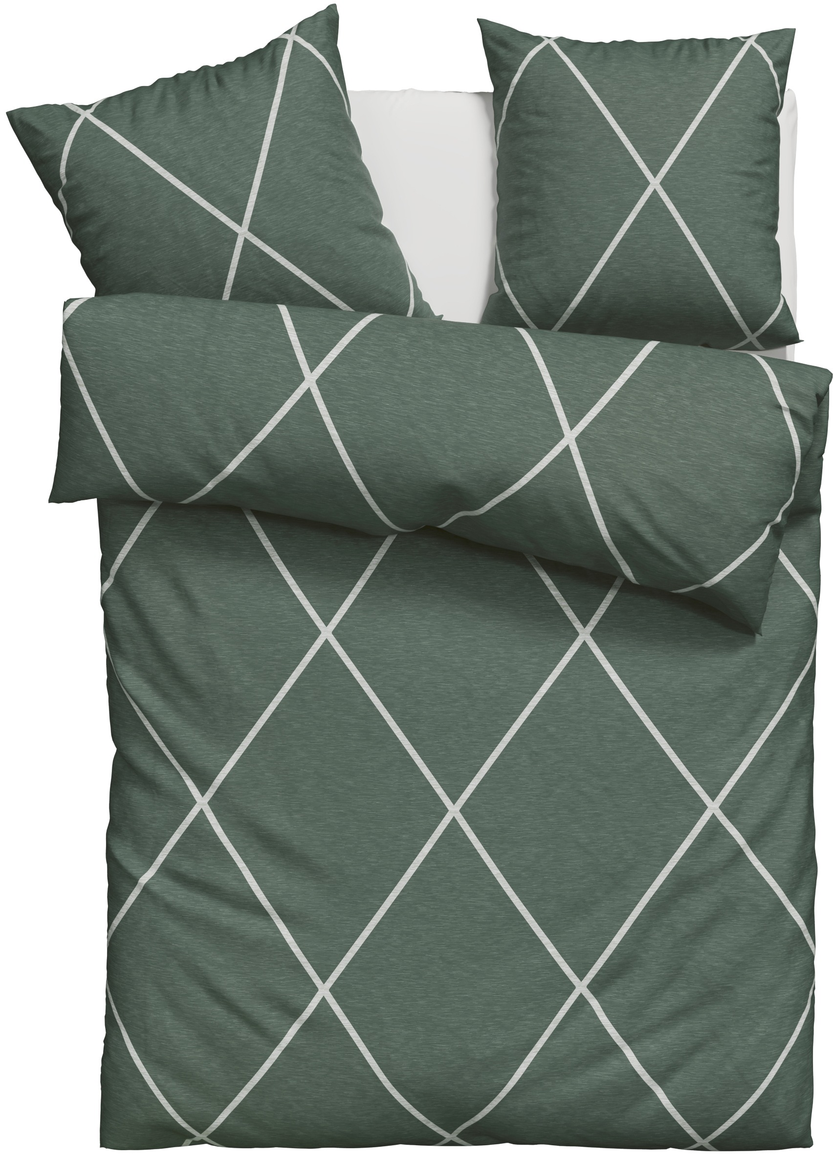 Leonique Bettwäsche »Belle« 2 Stk. tlg. Renforcé Qualität, Reißverschluss günstig online kaufen