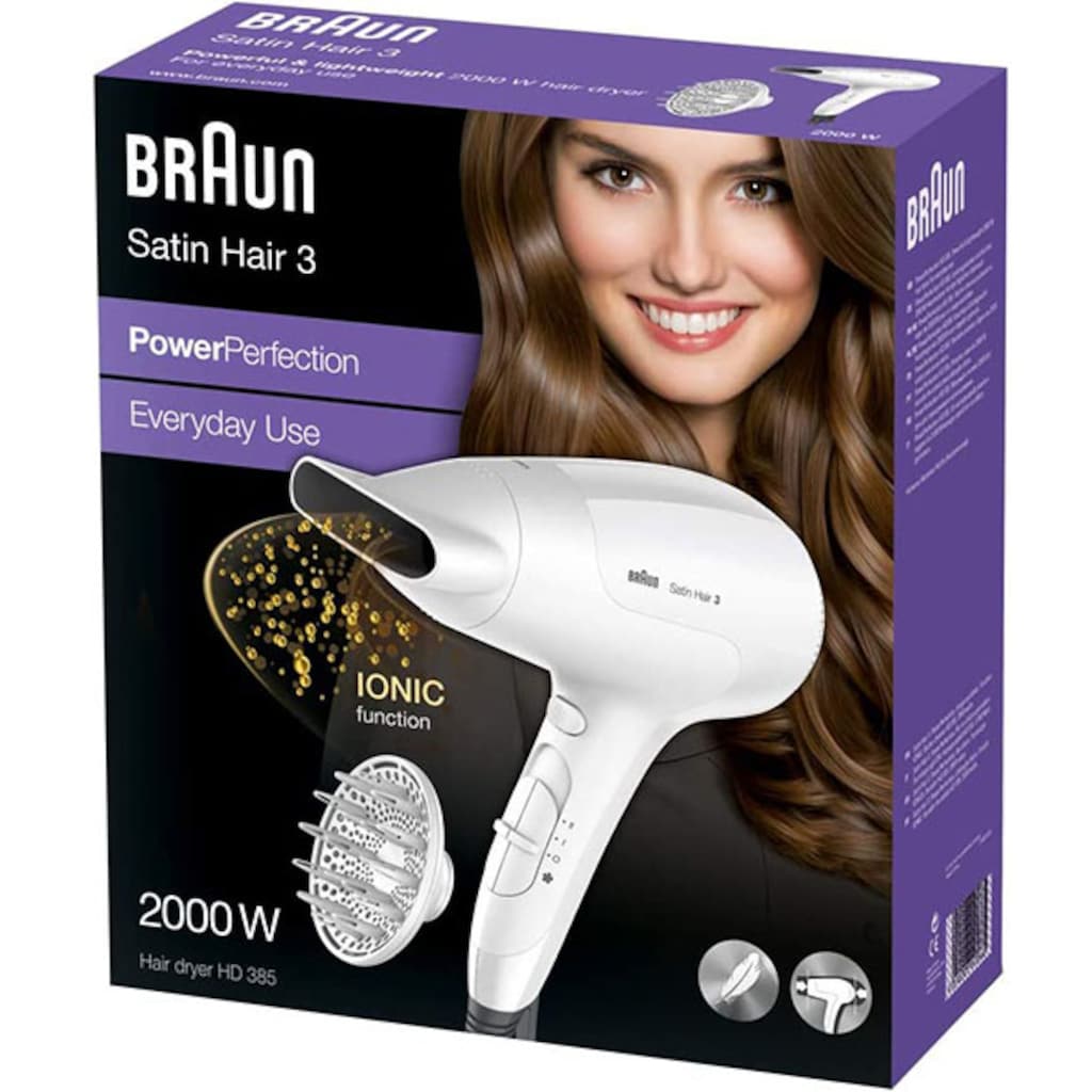 Braun Ionic-Haartrockner »Braun Satin Hair 3 Power Perfection«, 2000 W