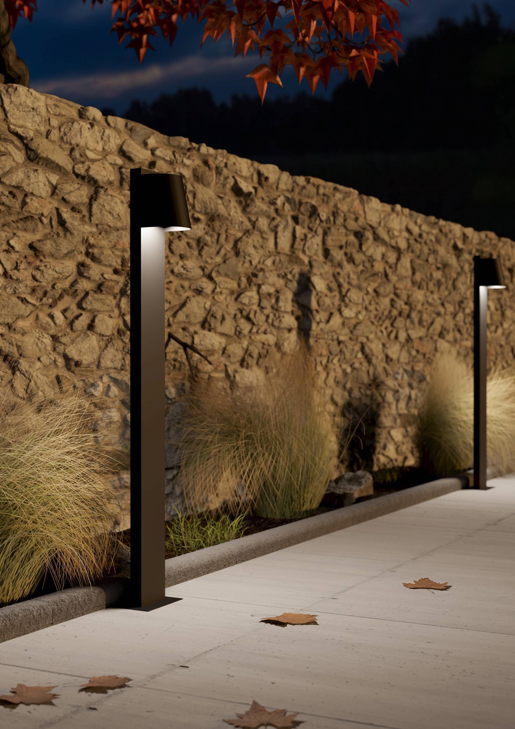 EGLO Sockelleuchte »Stagnone Stehlampe, Sockellampe, Metall, Wegeleuchte, GU10, IP54« GU10 1 Stk. Stehleuchte - L10 x B12,5 x H100 cm - schwarz - 1X4,6W inkl.