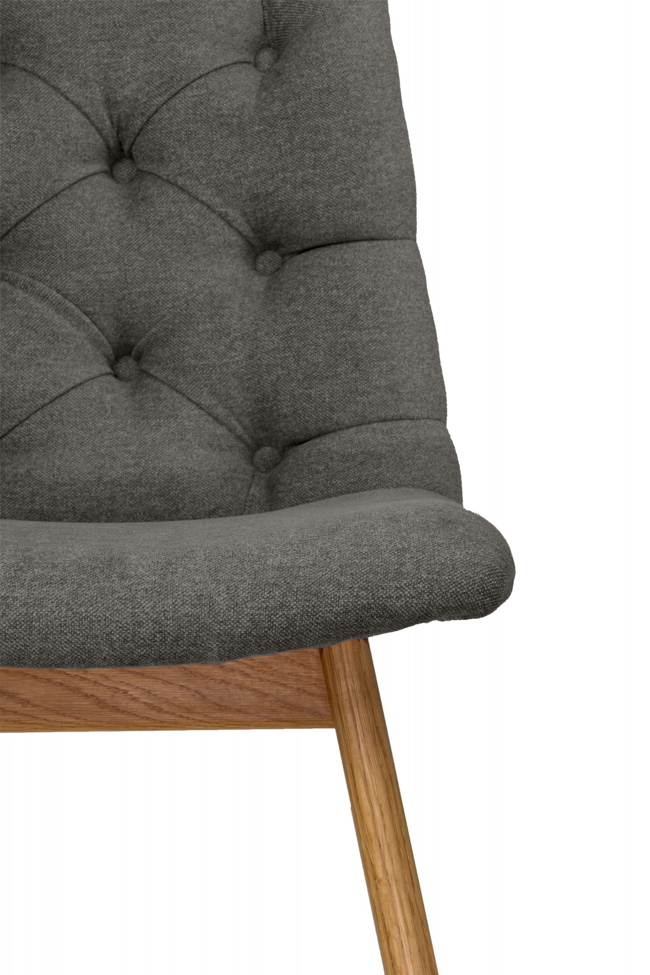 andas 4-Fußstuhl »Ramon«, (Set), 2 St., Chenille, mit Massivholzbeinen, verschiedene Stoffe und Farben