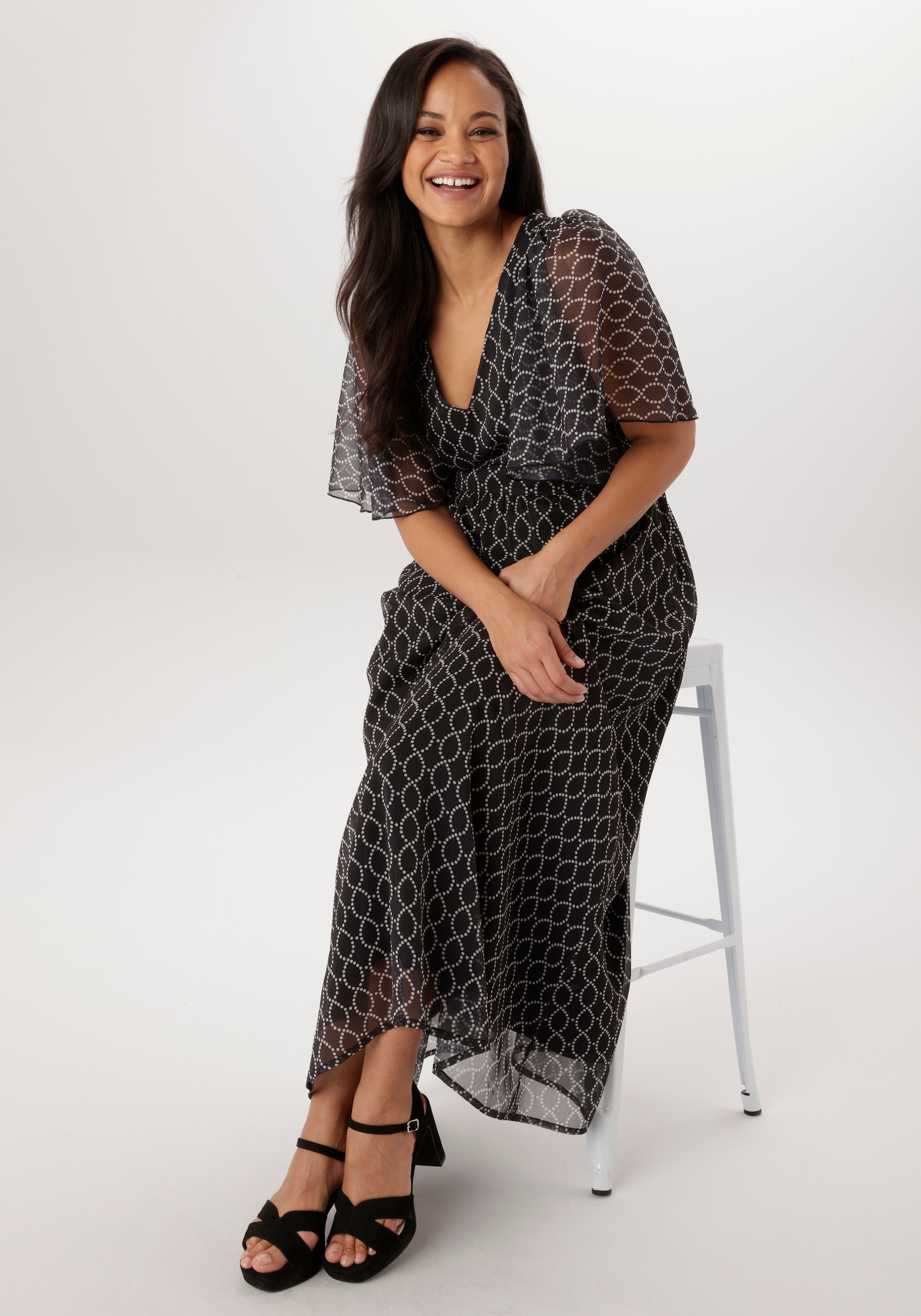 Aniston PLUS Chiffonkleid