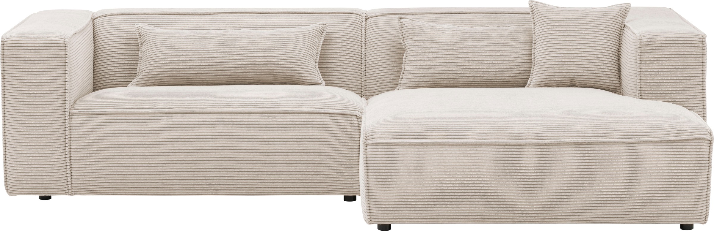 LeGer Home by Lena Gercke Ecksofa »PIARA mit Kedernaht, Cord, Leinenoptik o günstig online kaufen