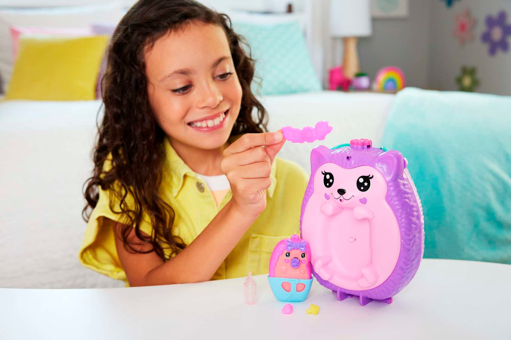 Polly Pocket Spielwelt »Igel-Mama & Baby Schatulle«