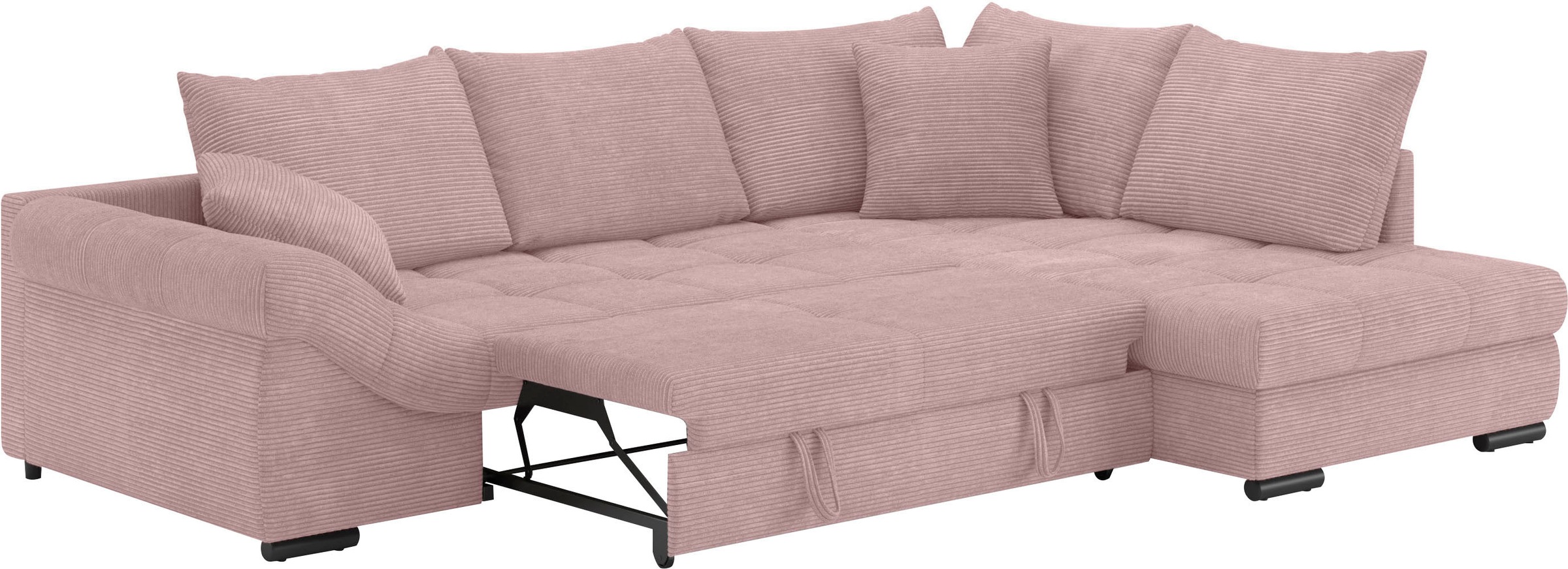 Mr. Couch Ecksofa »Allegro, L-Form«, mit Hochschläfer-Bettauszug, wahlweise mit Kaltschaum